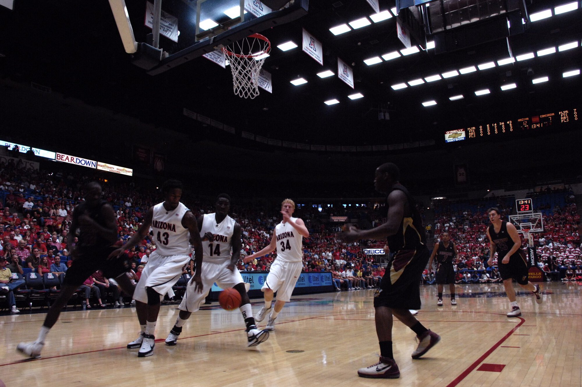 UA vs Concordia Basketball 11-04-07
