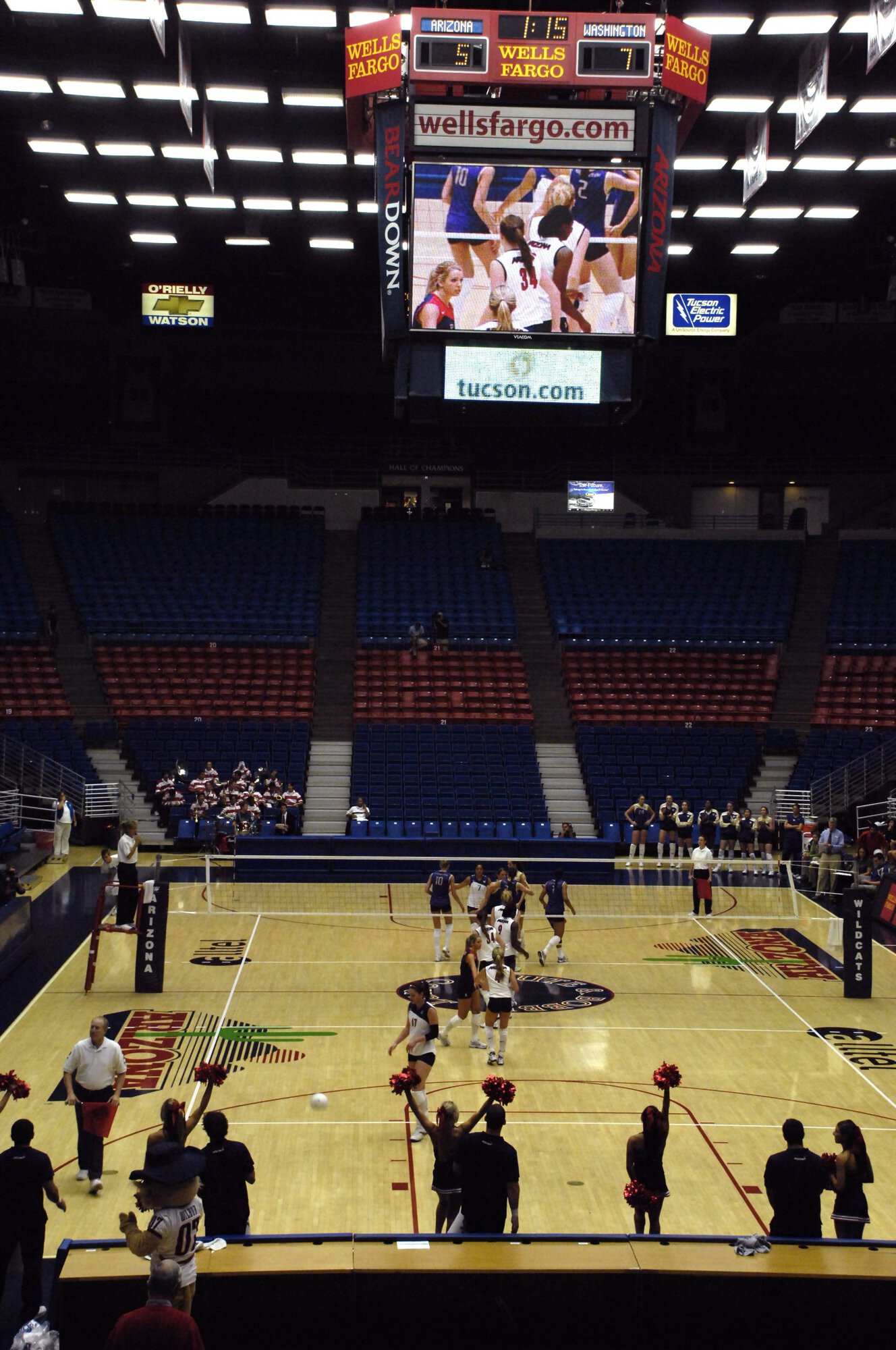 UA Volleyball vs Washington State 11-01-07