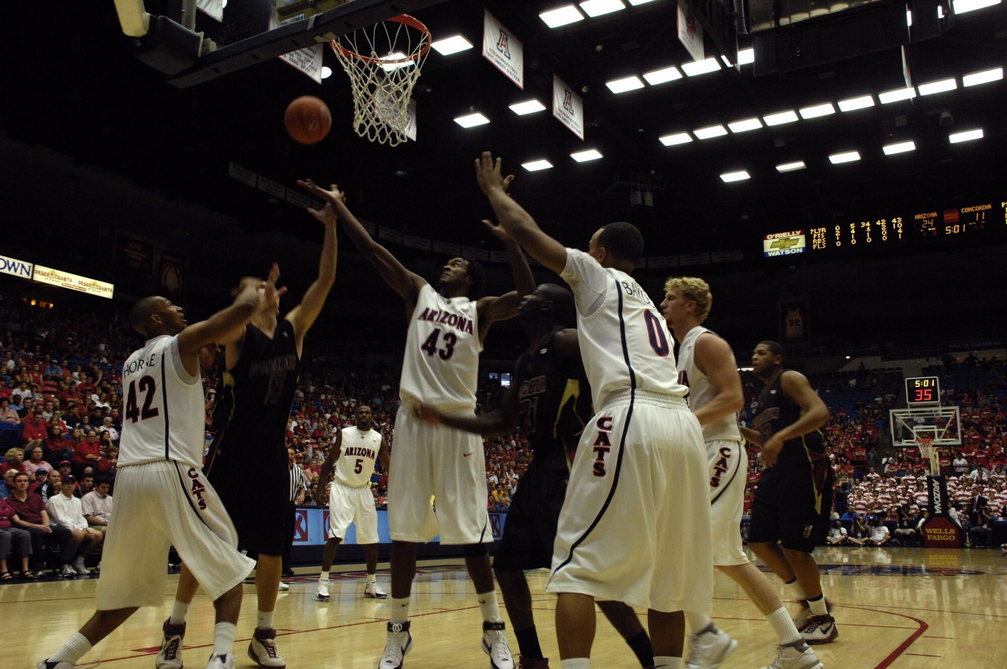 UA vs Concordia Basketball 11-04-07