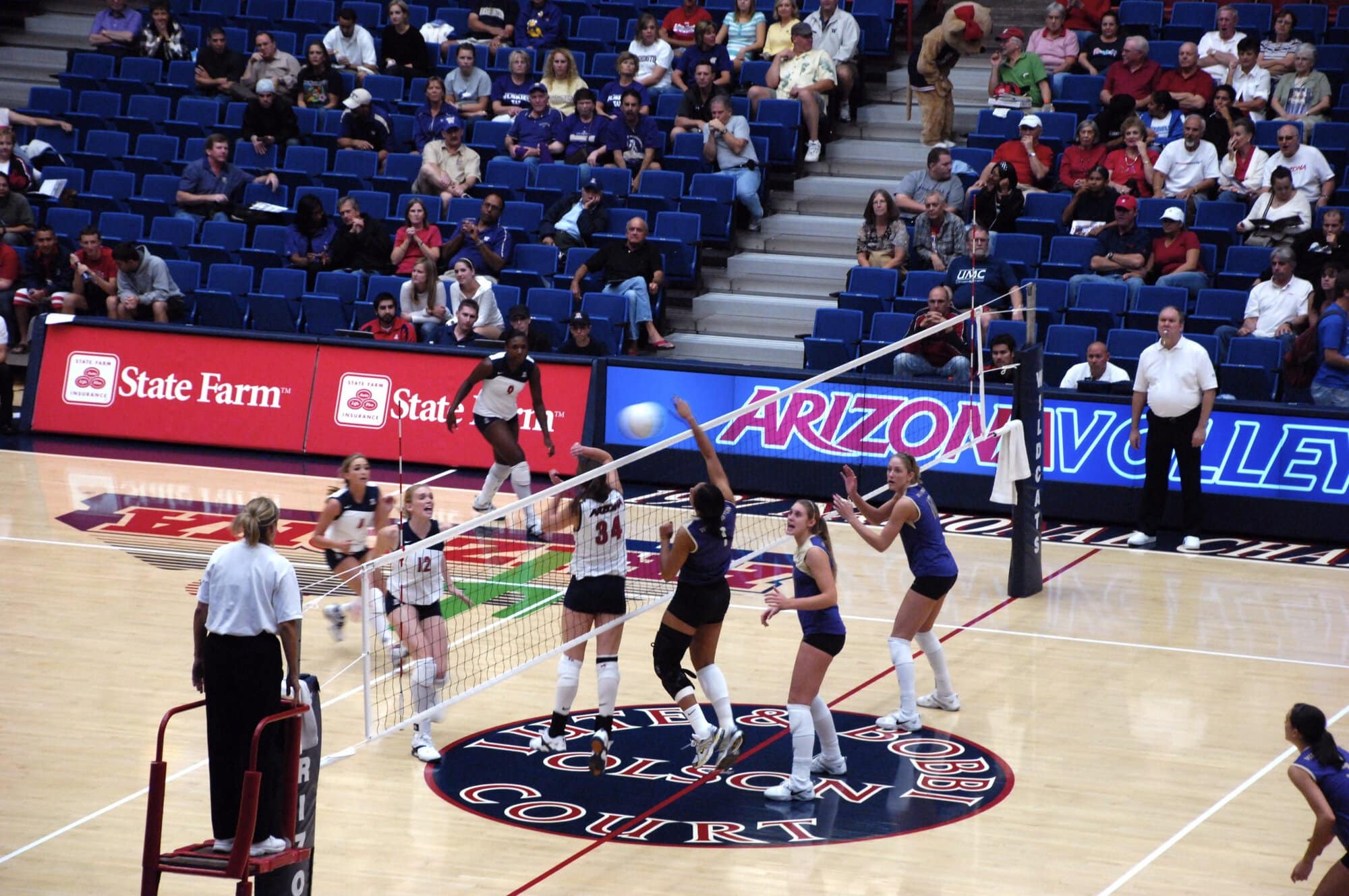 UA Volleyball vs Washington State 11-01-07