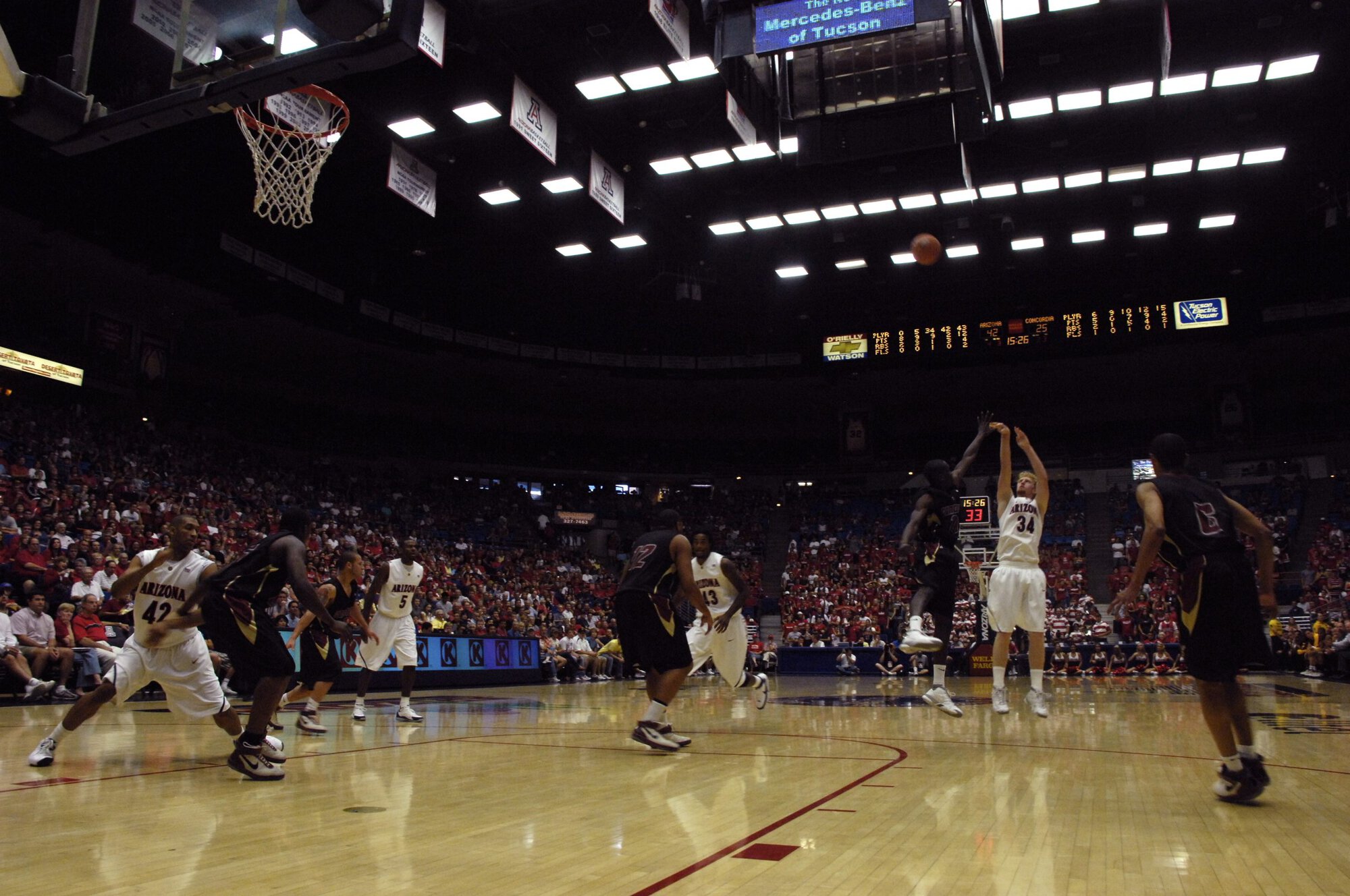 UA vs Concordia Basketball 11-04-07