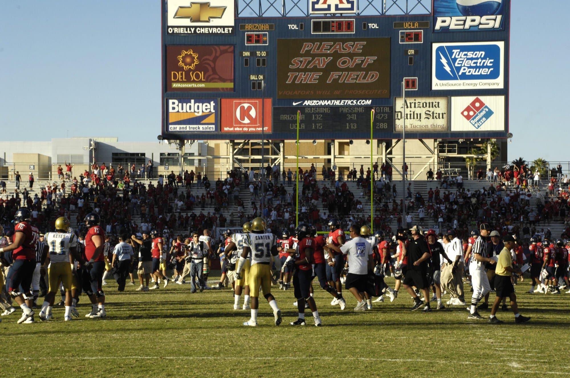 UA vs UCLA Football Game 11-03-07