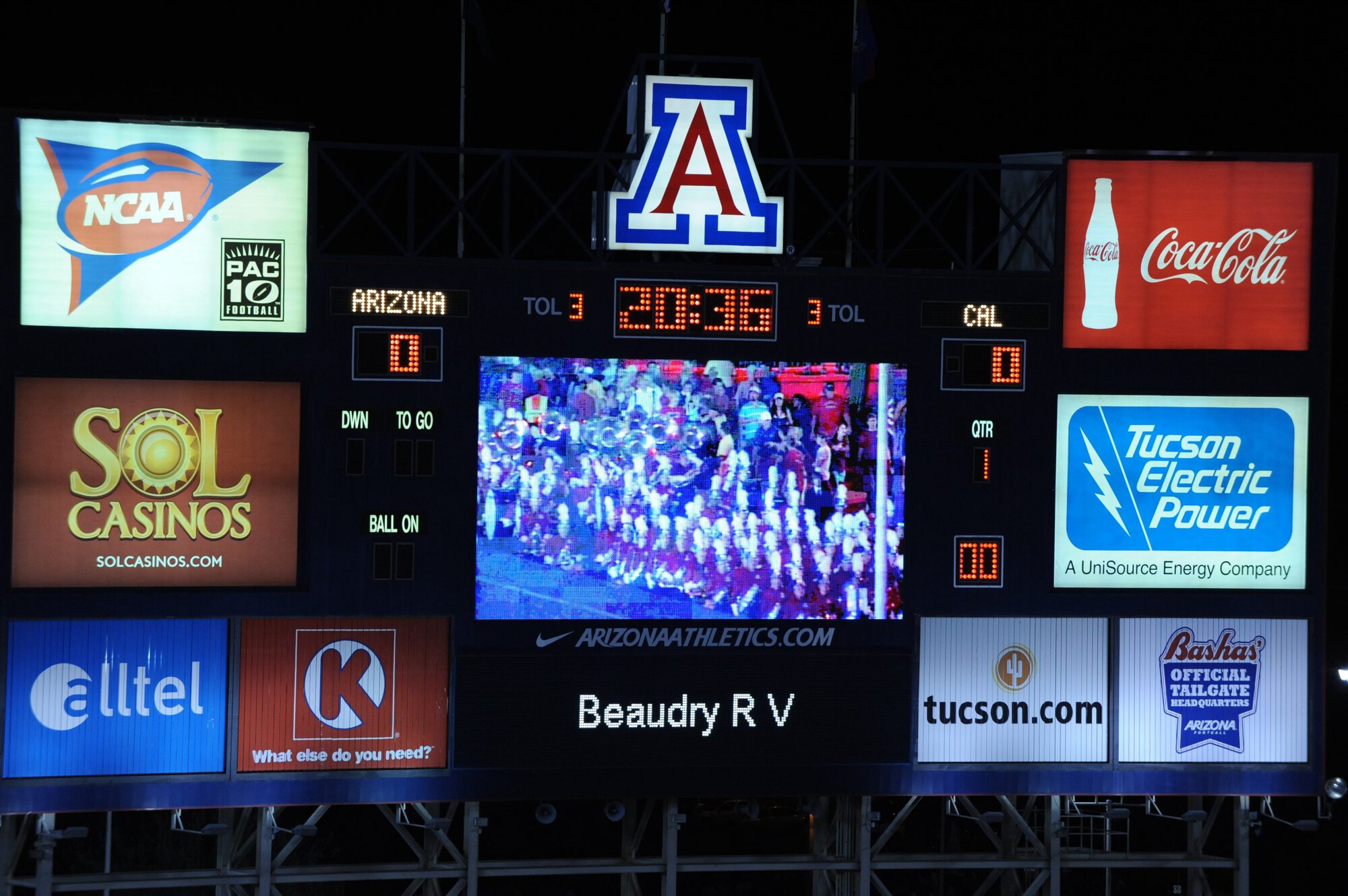 UA vs Cal – 1st Half (42-27)