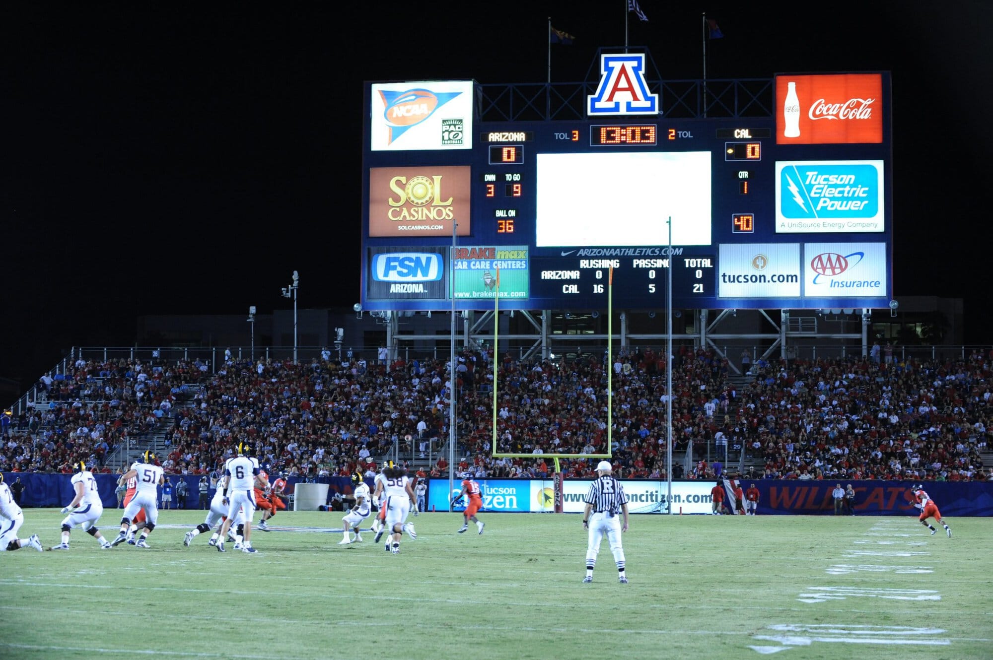 UA vs Cal – 1st Half (42-27)