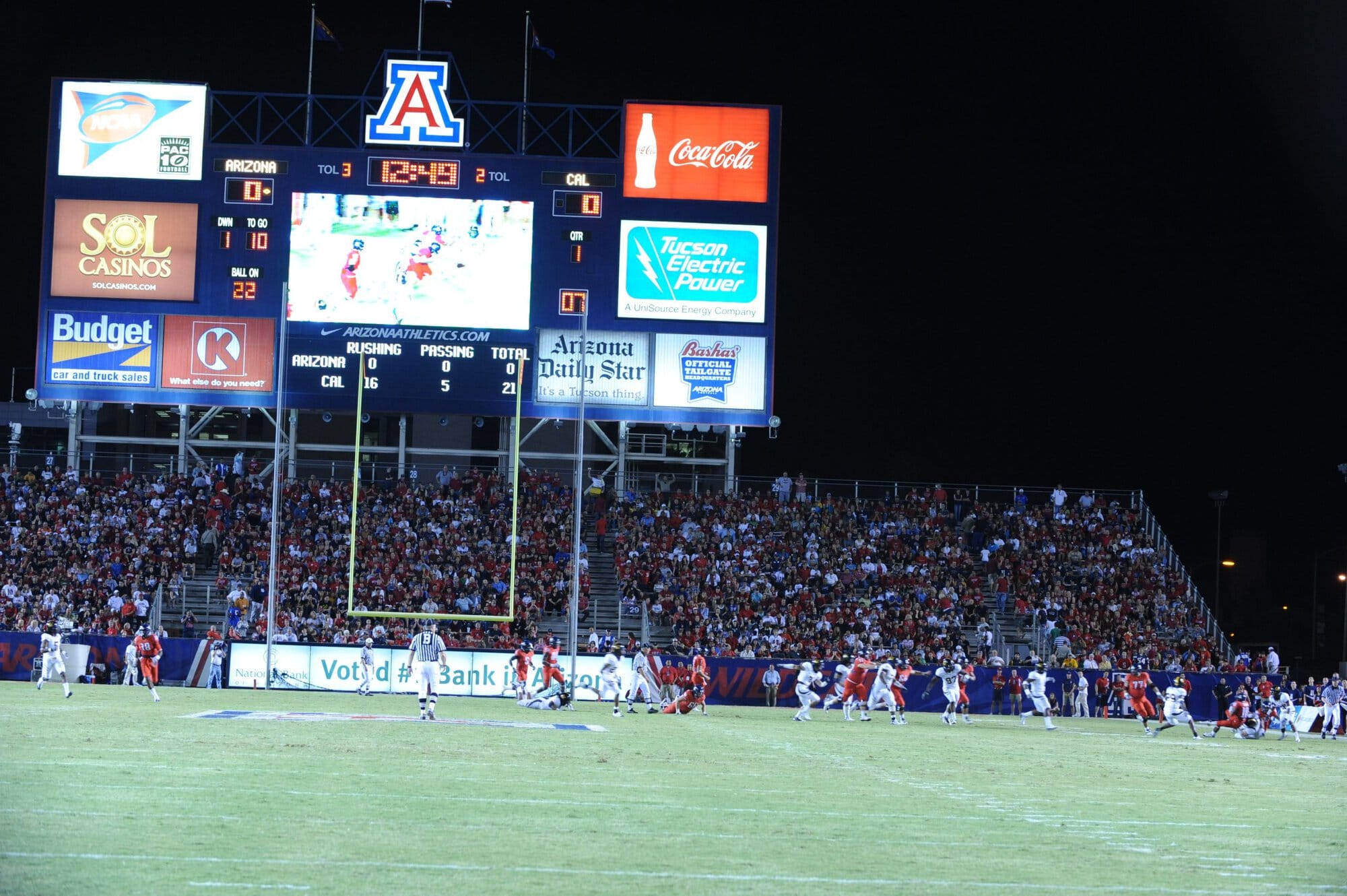 UA vs Cal – 1st Half (42-27)