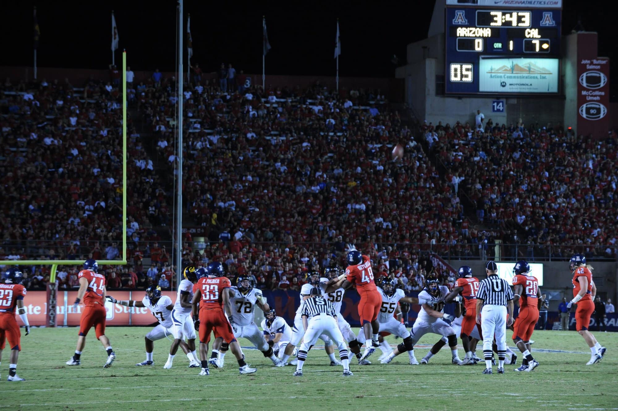 UA vs Cal – 1st Half (42-27)