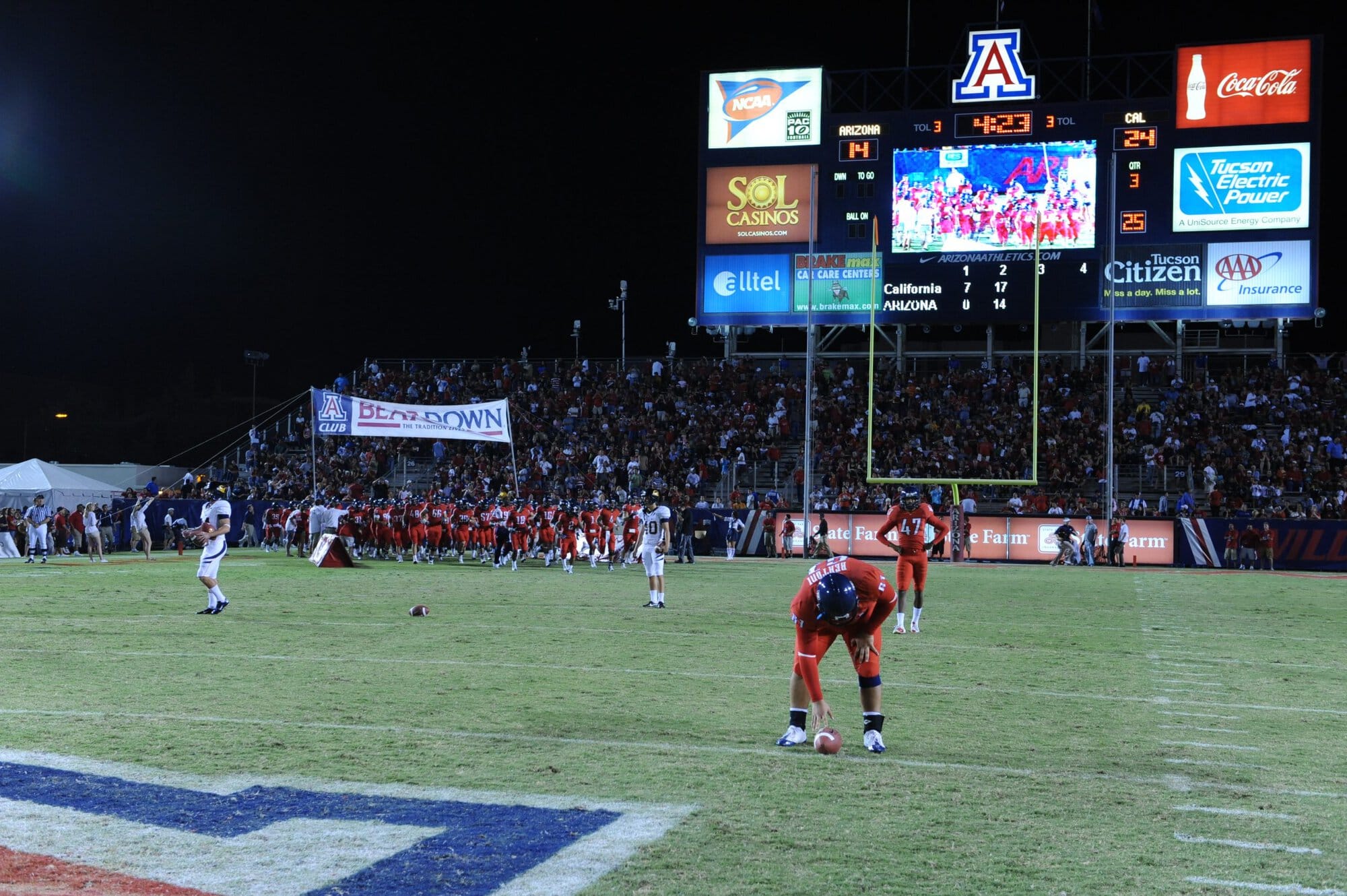 UA vs Cal – 2nd Half (42-27)