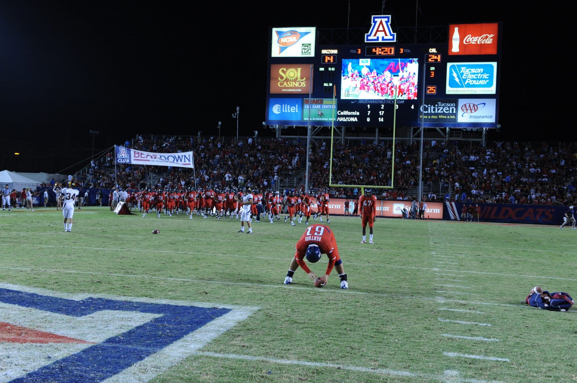 UA vs Cal – 2nd Half (42-27)