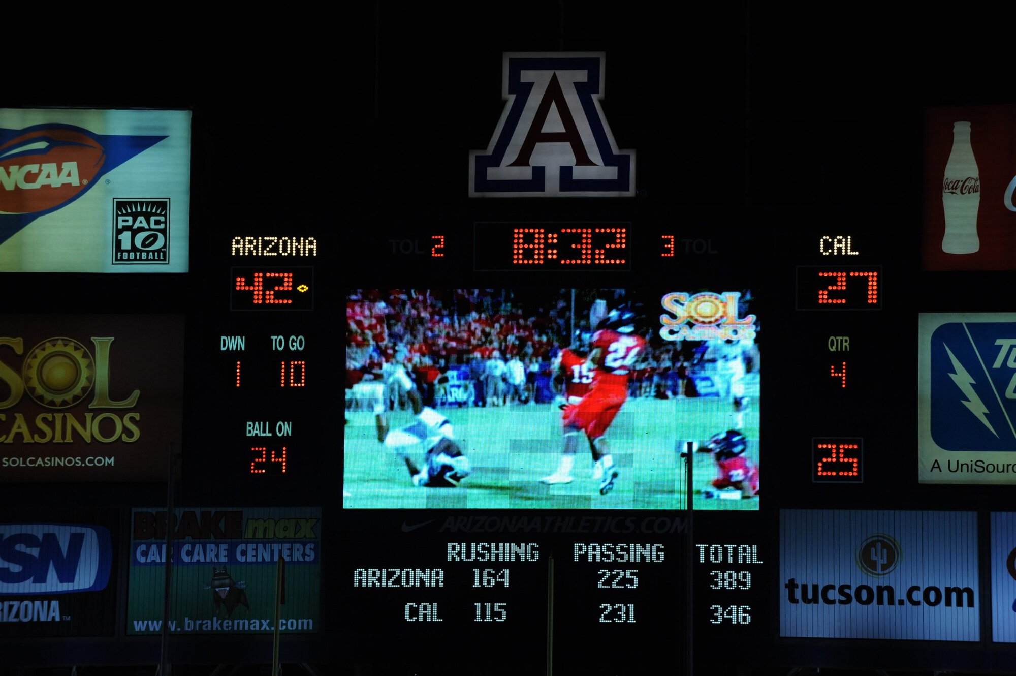 UA vs Cal – 2nd Half (42-27)