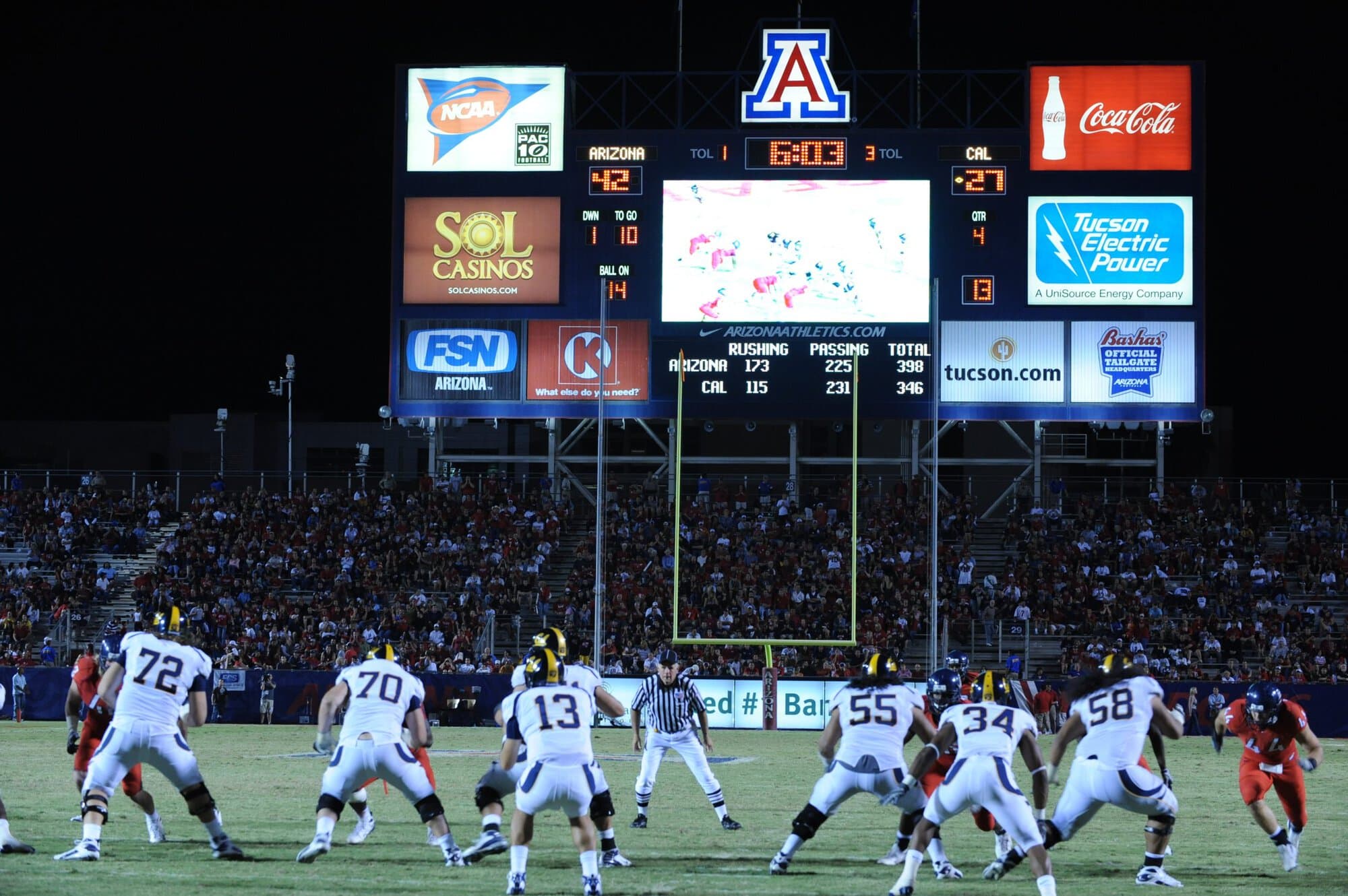 UA vs Cal – 2nd Half (42-27)