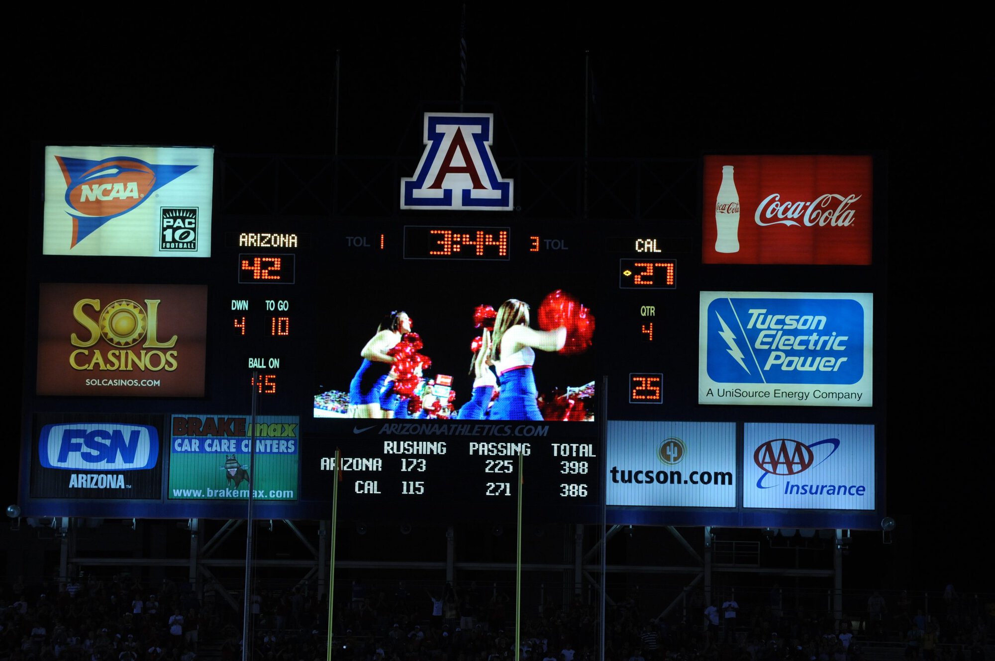 UA vs Cal – 2nd Half (42-27)
