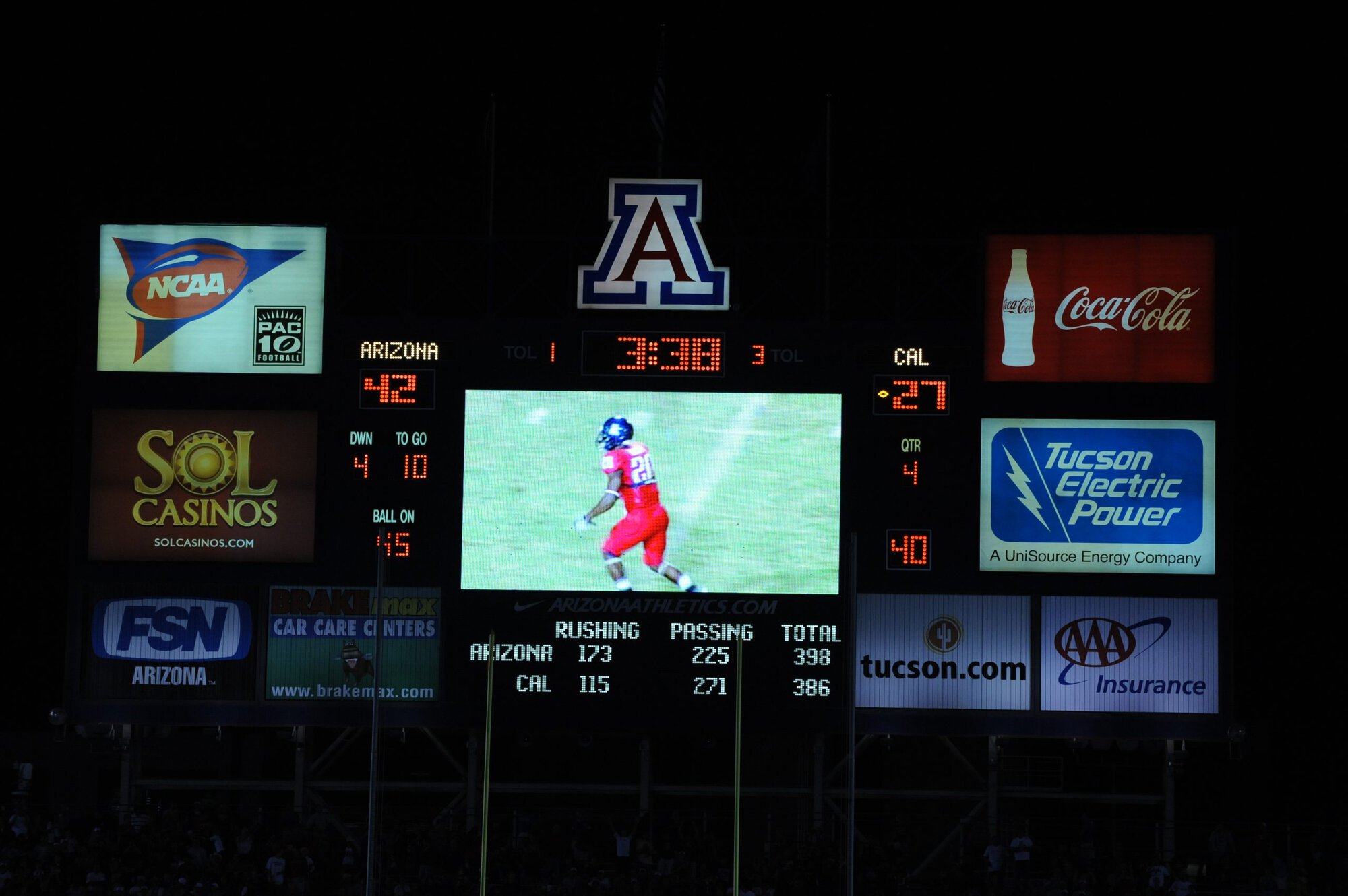 UA vs Cal – 2nd Half (42-27)
