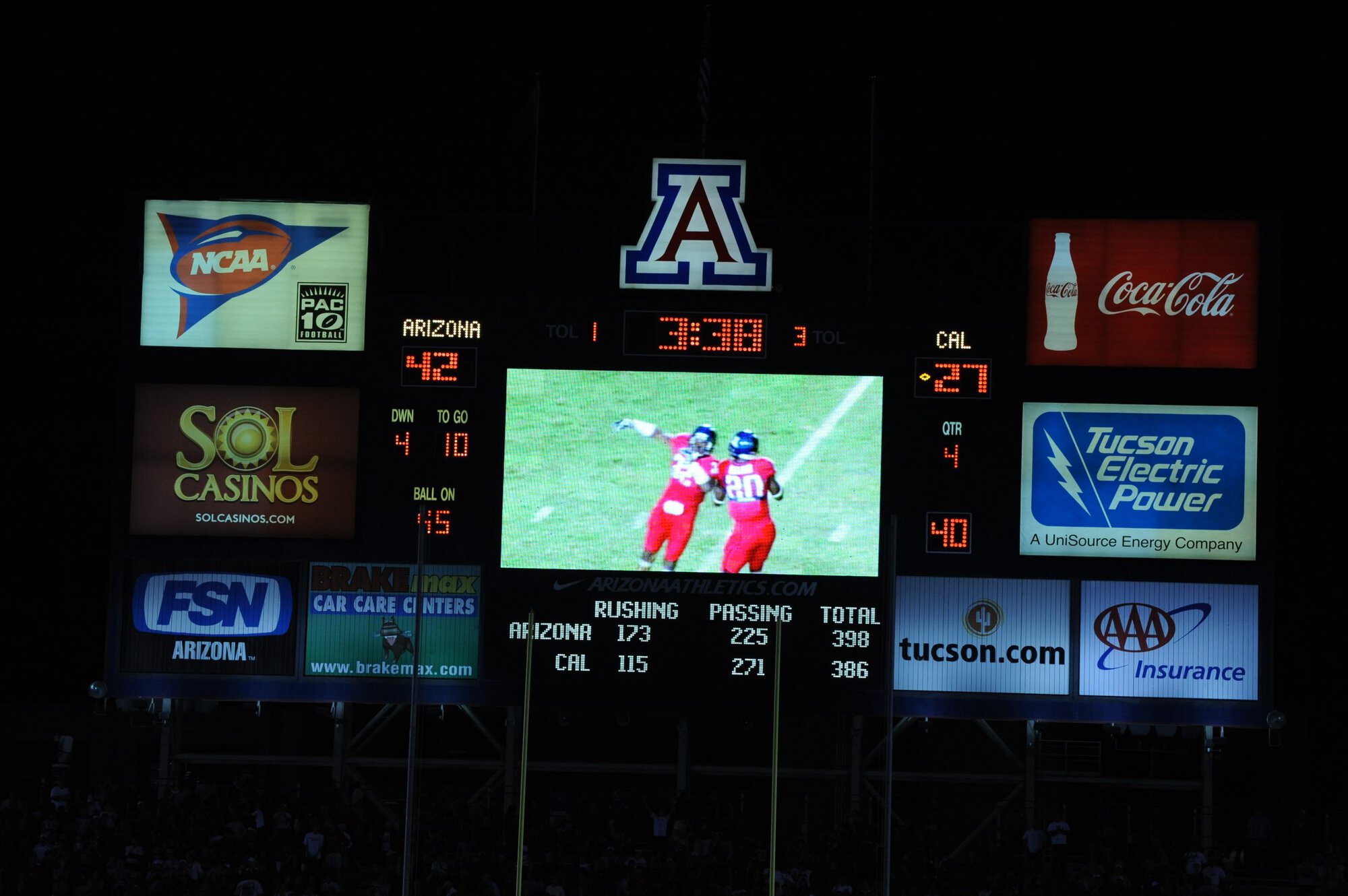 UA vs Cal – 2nd Half (42-27)