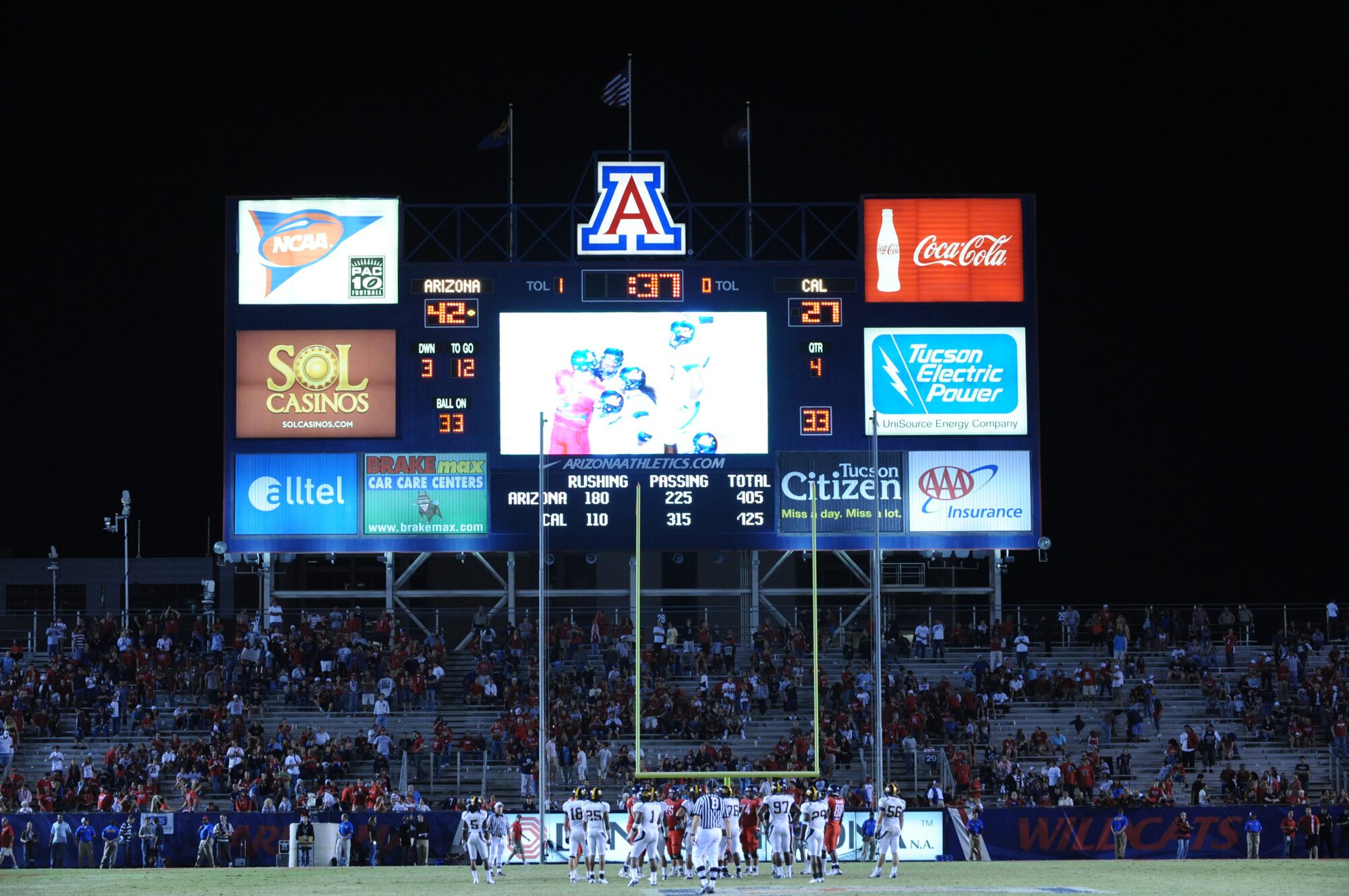 UA vs Cal – 2nd Half (42-27)