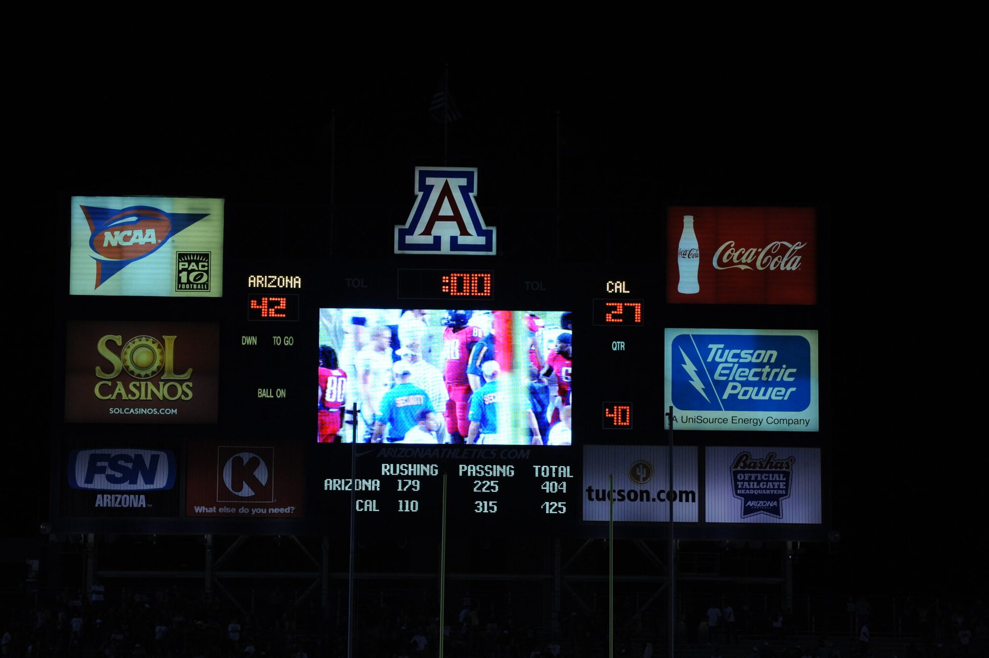 UA vs Cal – 2nd Half (42-27)