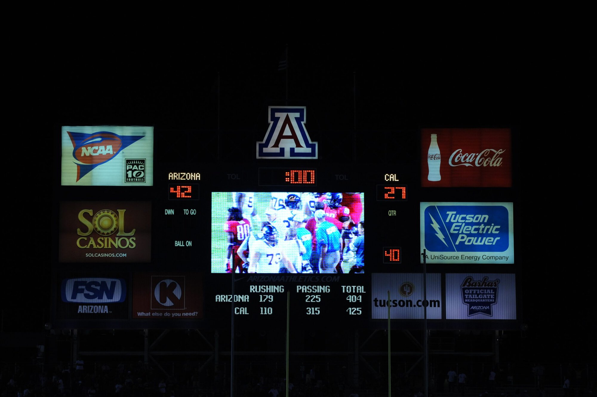 UA vs Cal – 2nd Half (42-27)