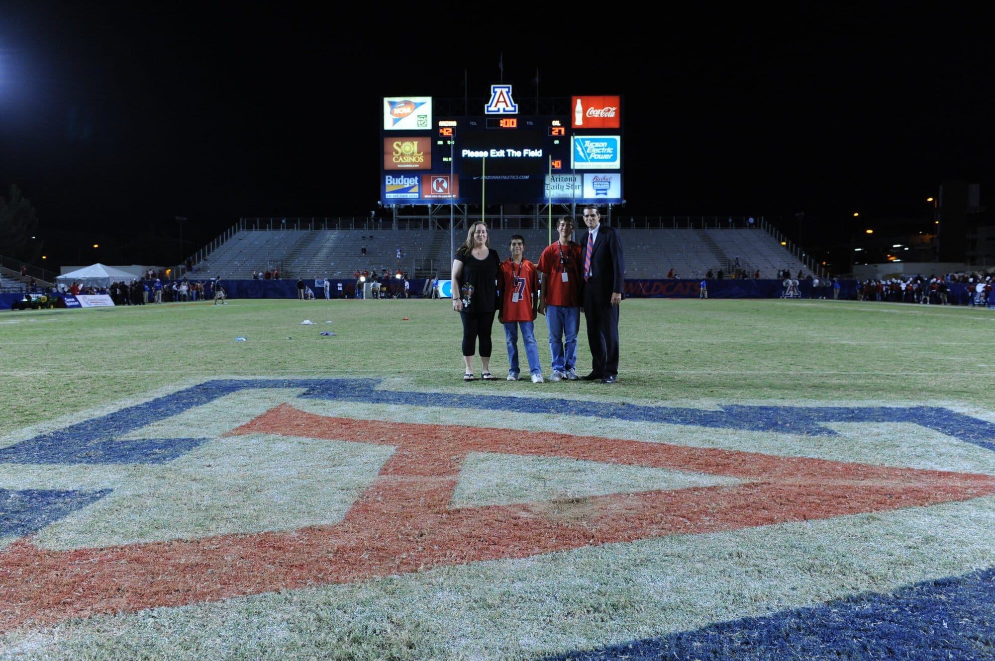 Prof Rees and family