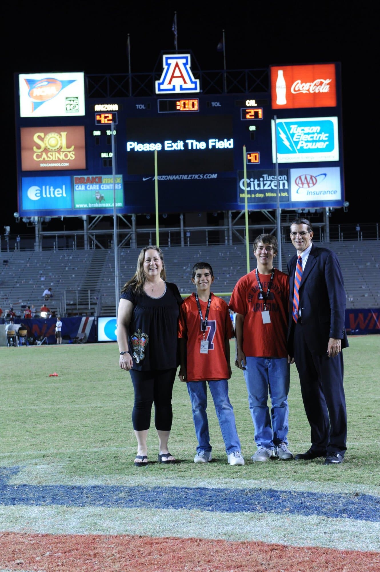 Prof Rees and family