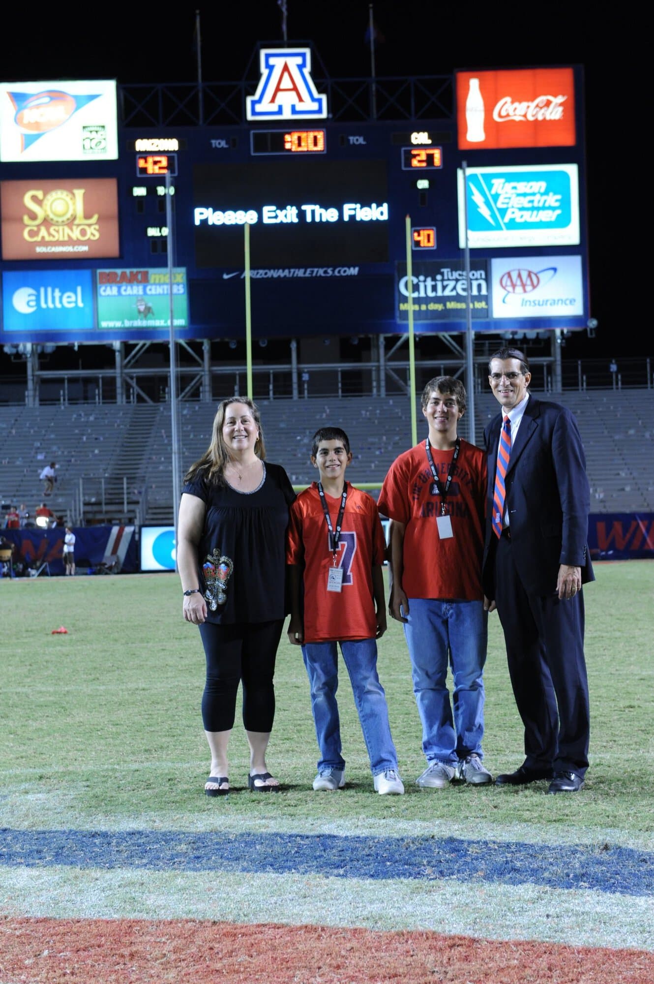 Prof Rees and family