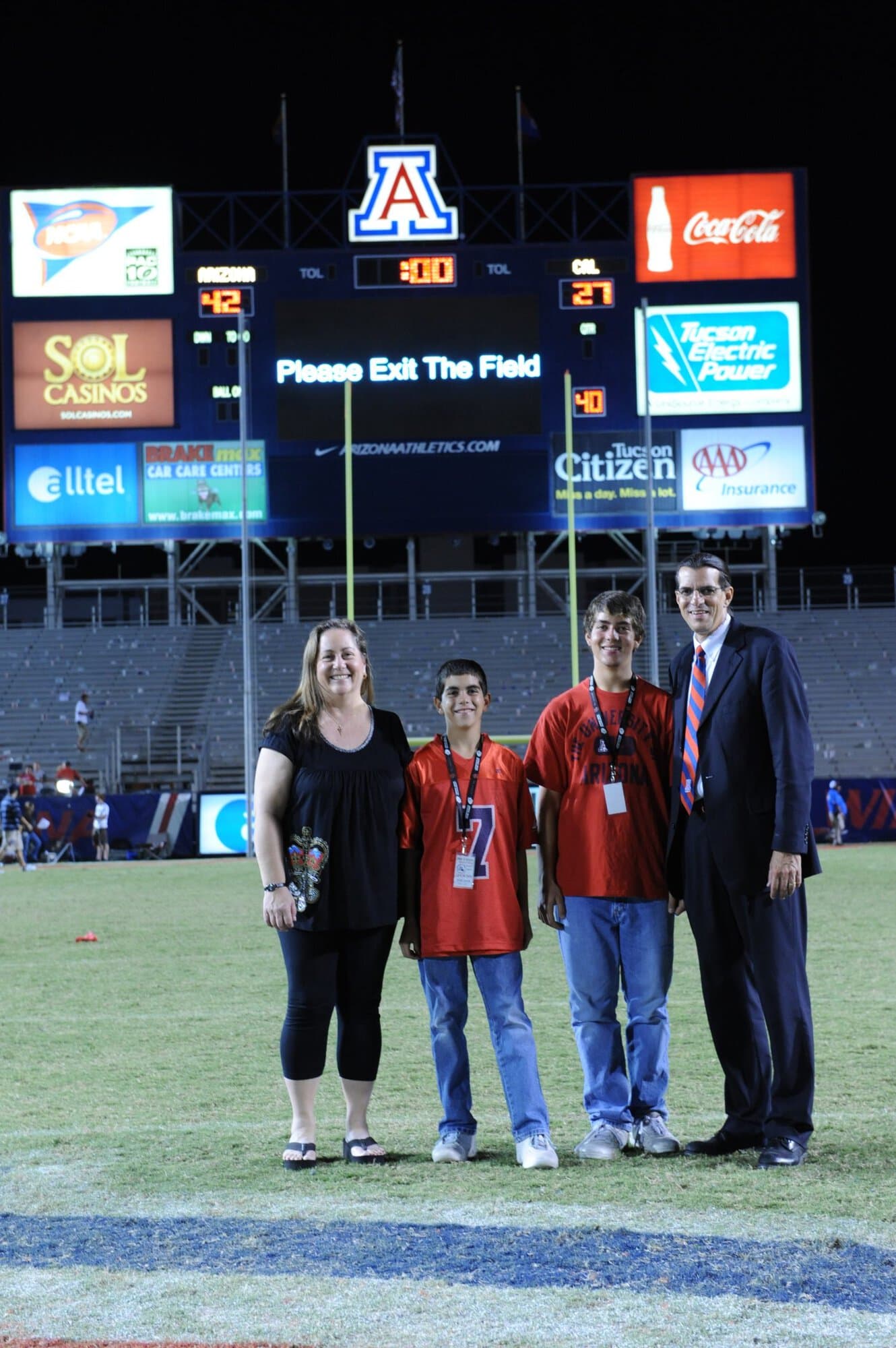 Prof Rees and family