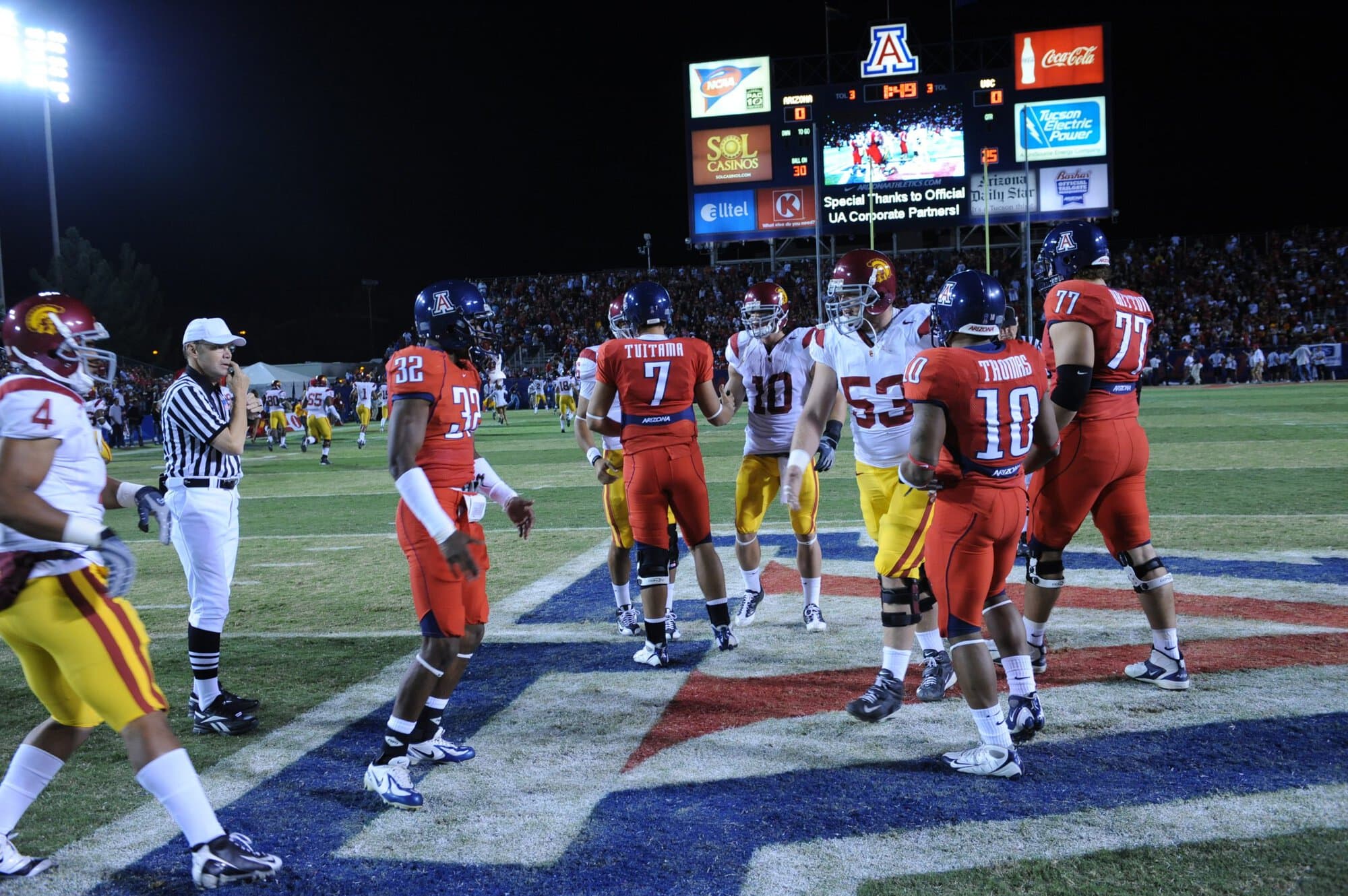 USC vs UA – 1st Half (17-10)