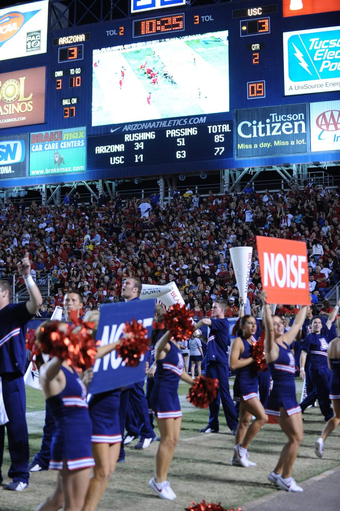 USC vs UA – 1st Half (17-10)