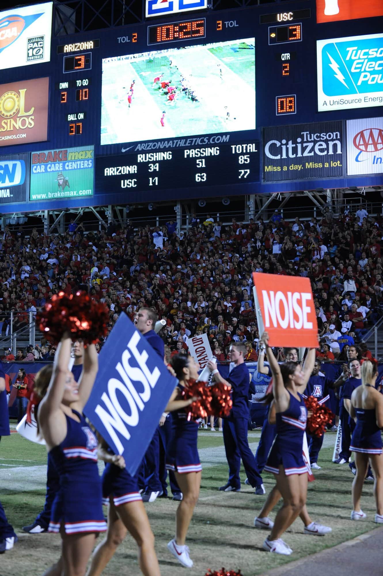 USC vs UA – 1st Half (17-10)