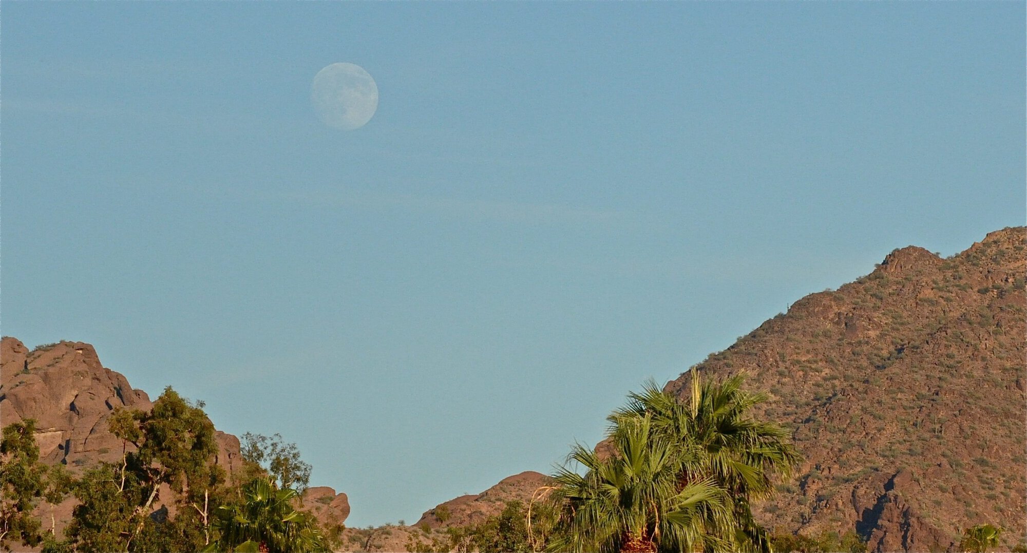Moon over Camelback