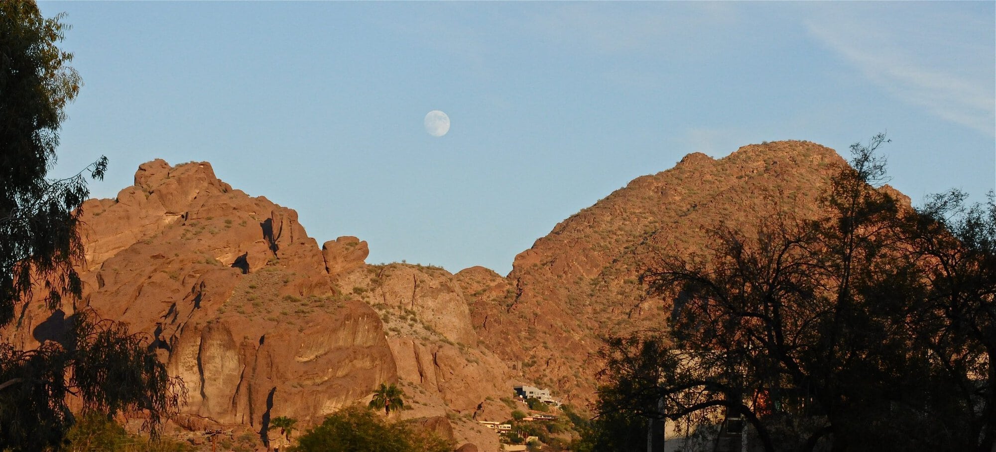 Moon over Camelback