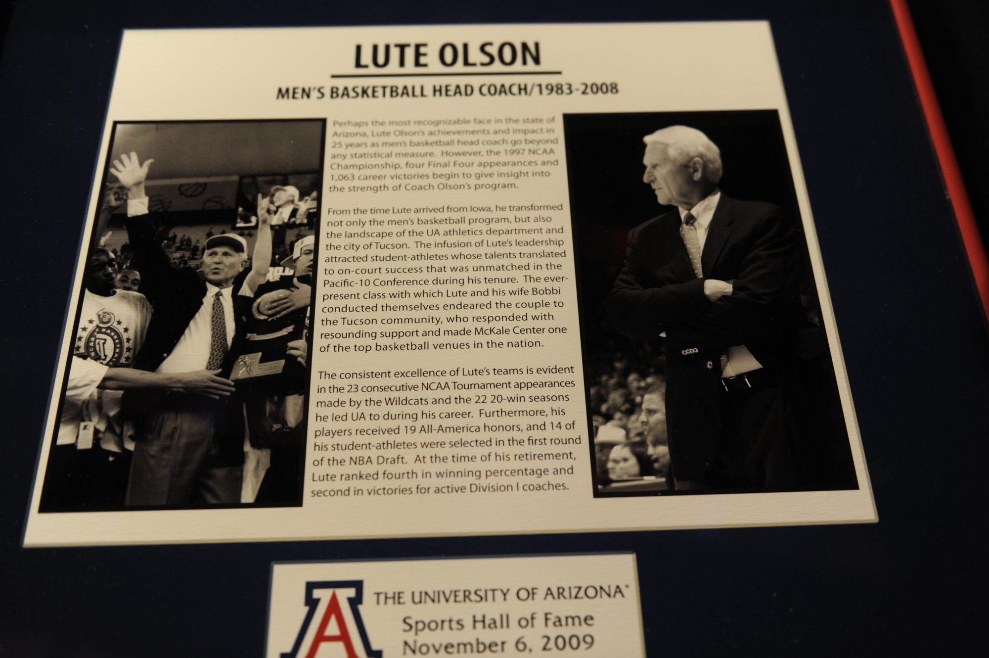 UA Sports Hall of Fame Induction Ceremony