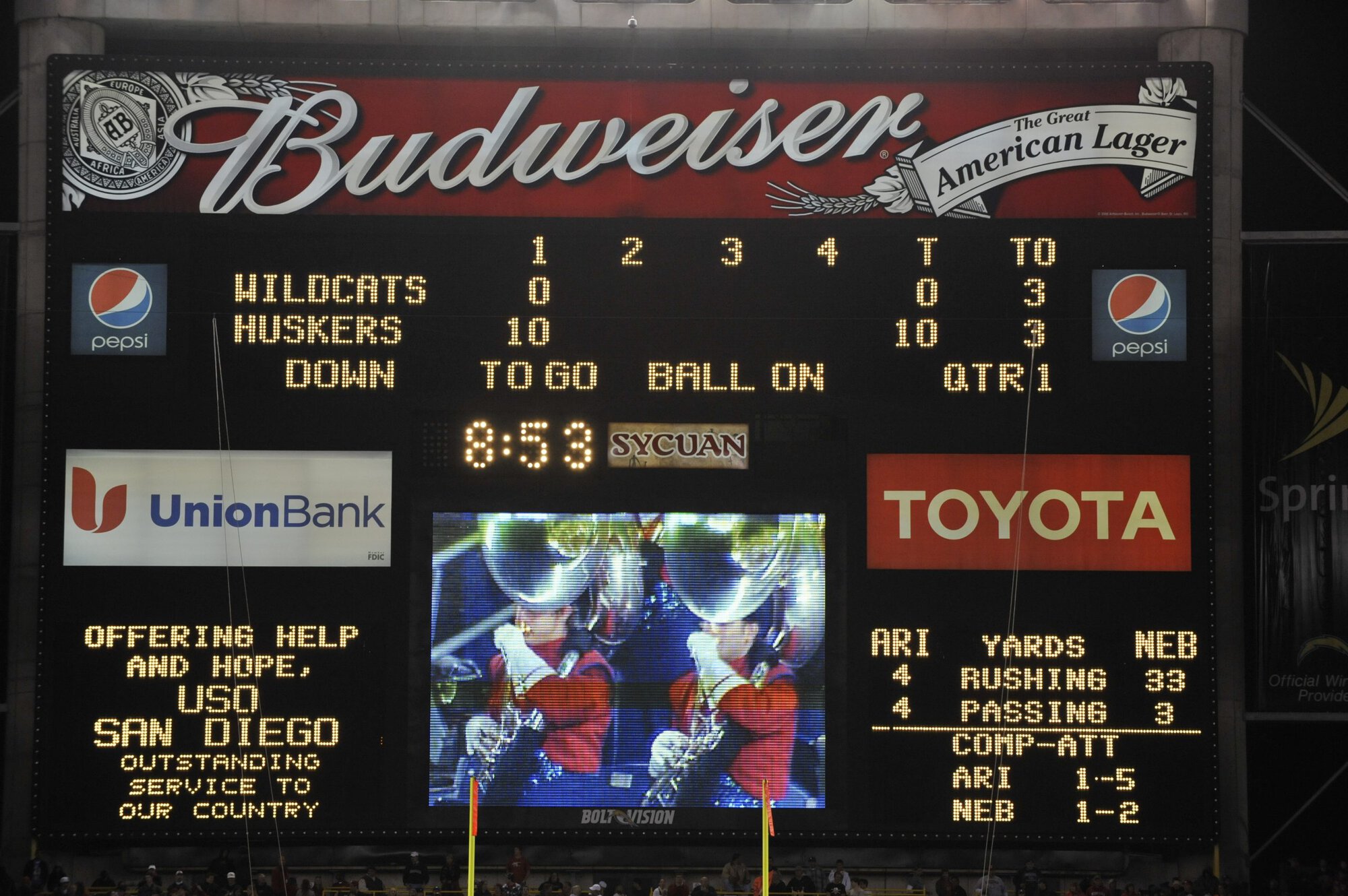 Holiday Bowl 1st Half