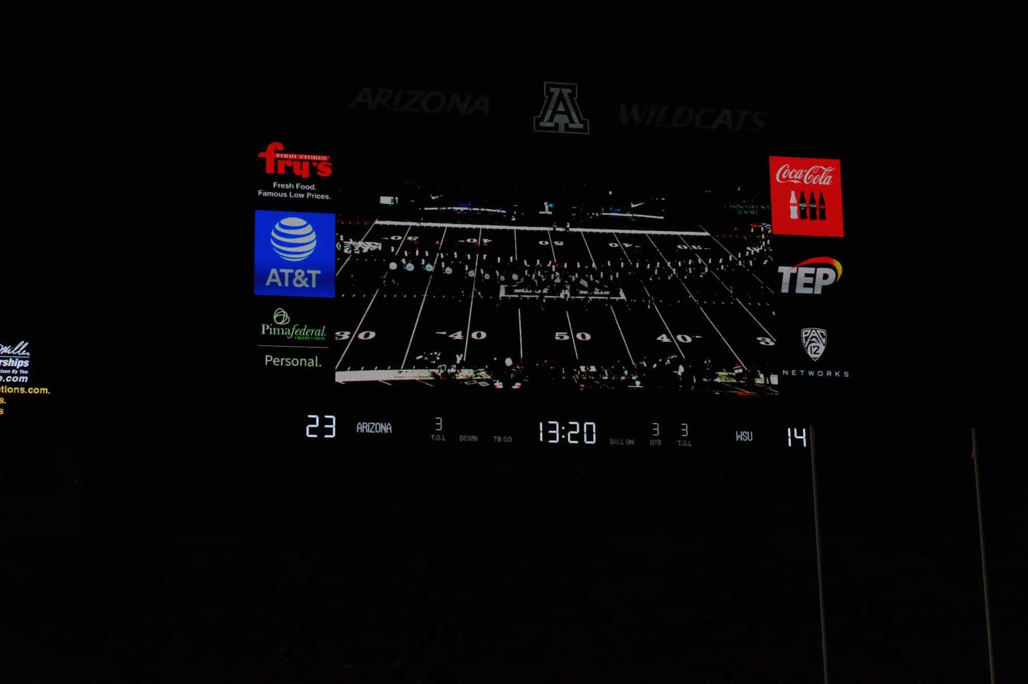 WSU vs UA Halftime