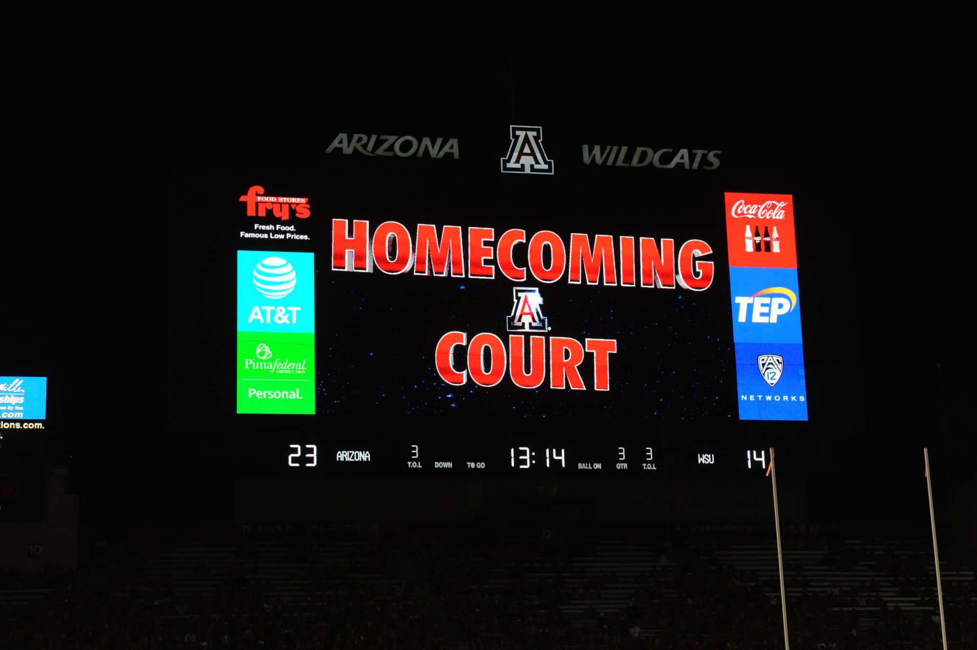 WSU vs UA Halftime