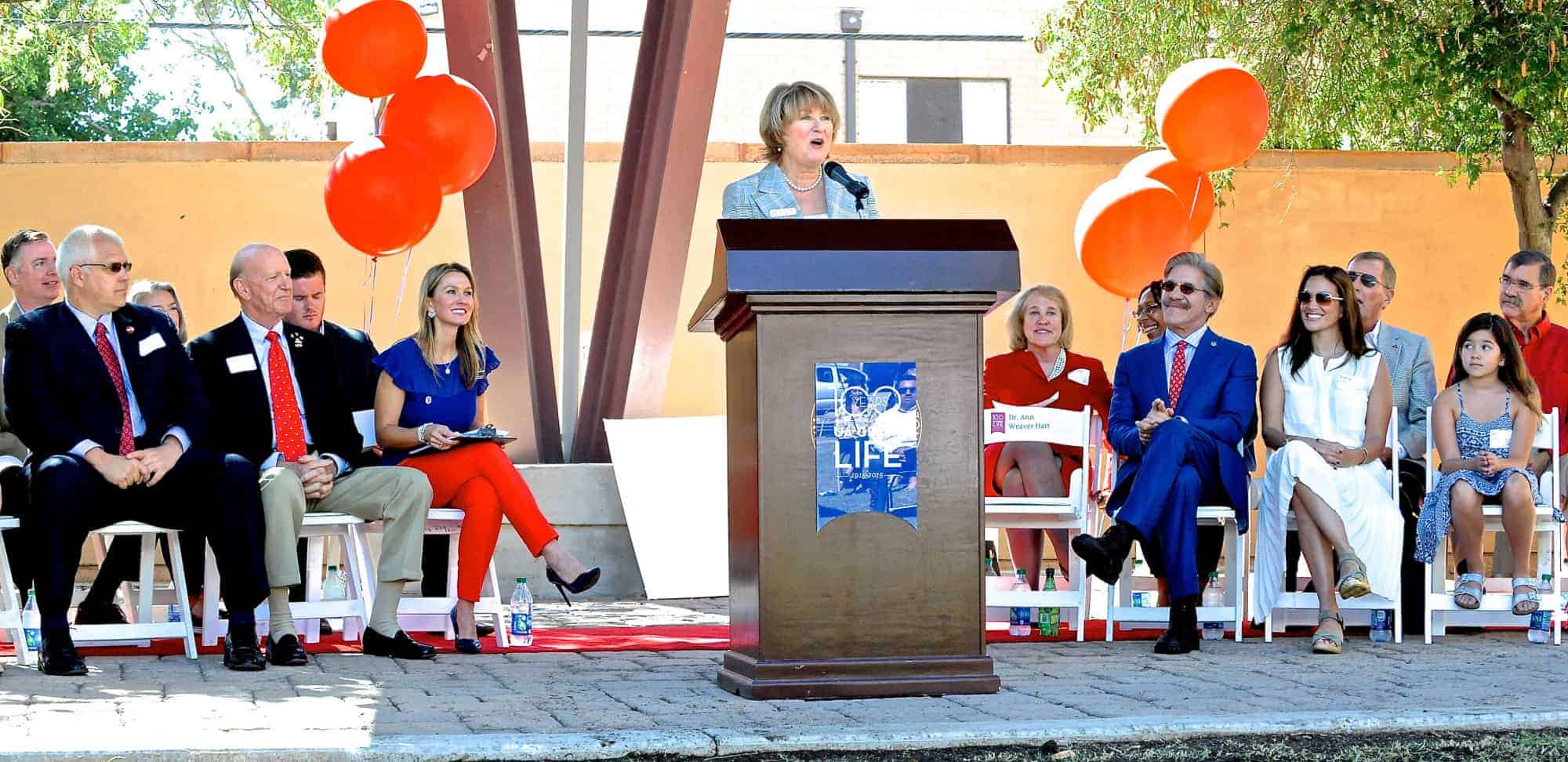 Geraldo Rivera Greek Heritage Park Inauguration