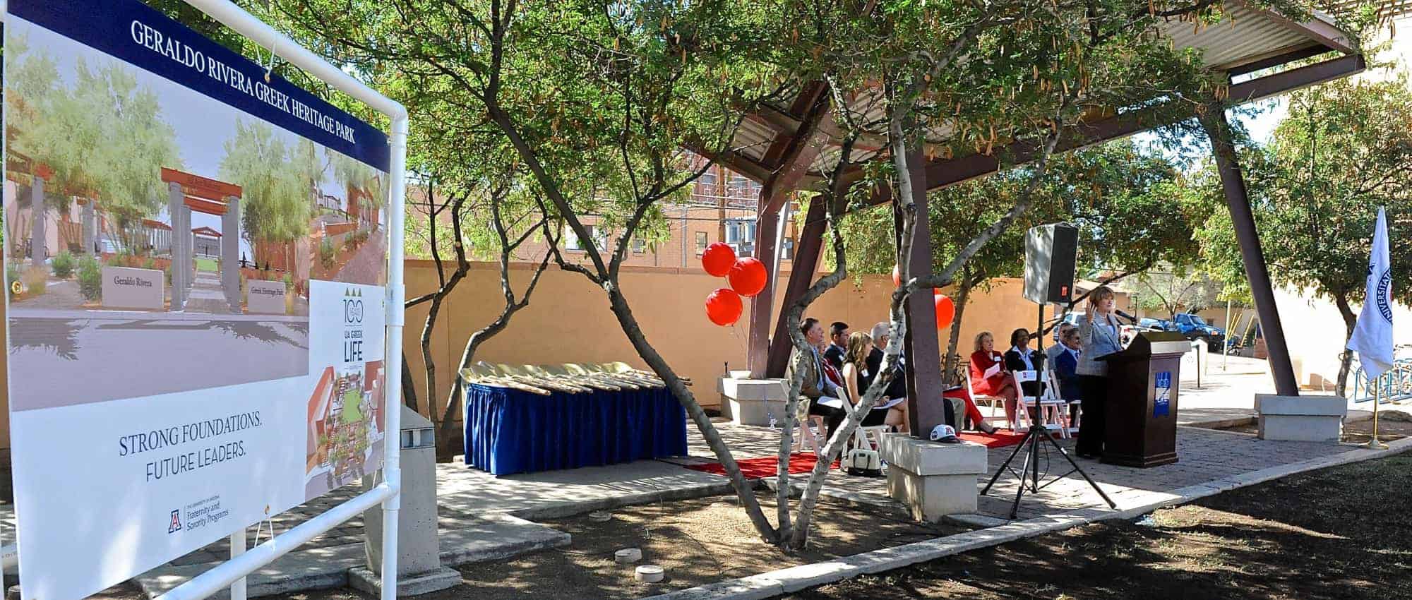 Geraldo Rivera Greek Heritage Park Inauguration