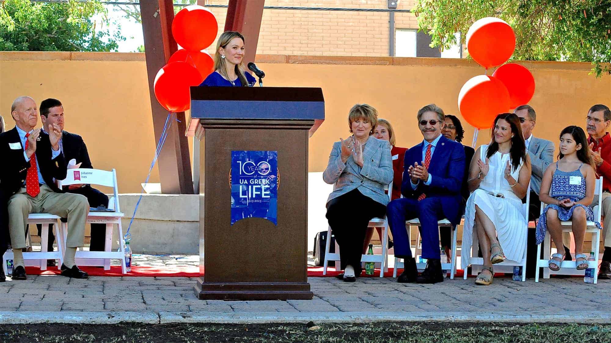 Geraldo Rivera Greek Heritage Park Inauguration