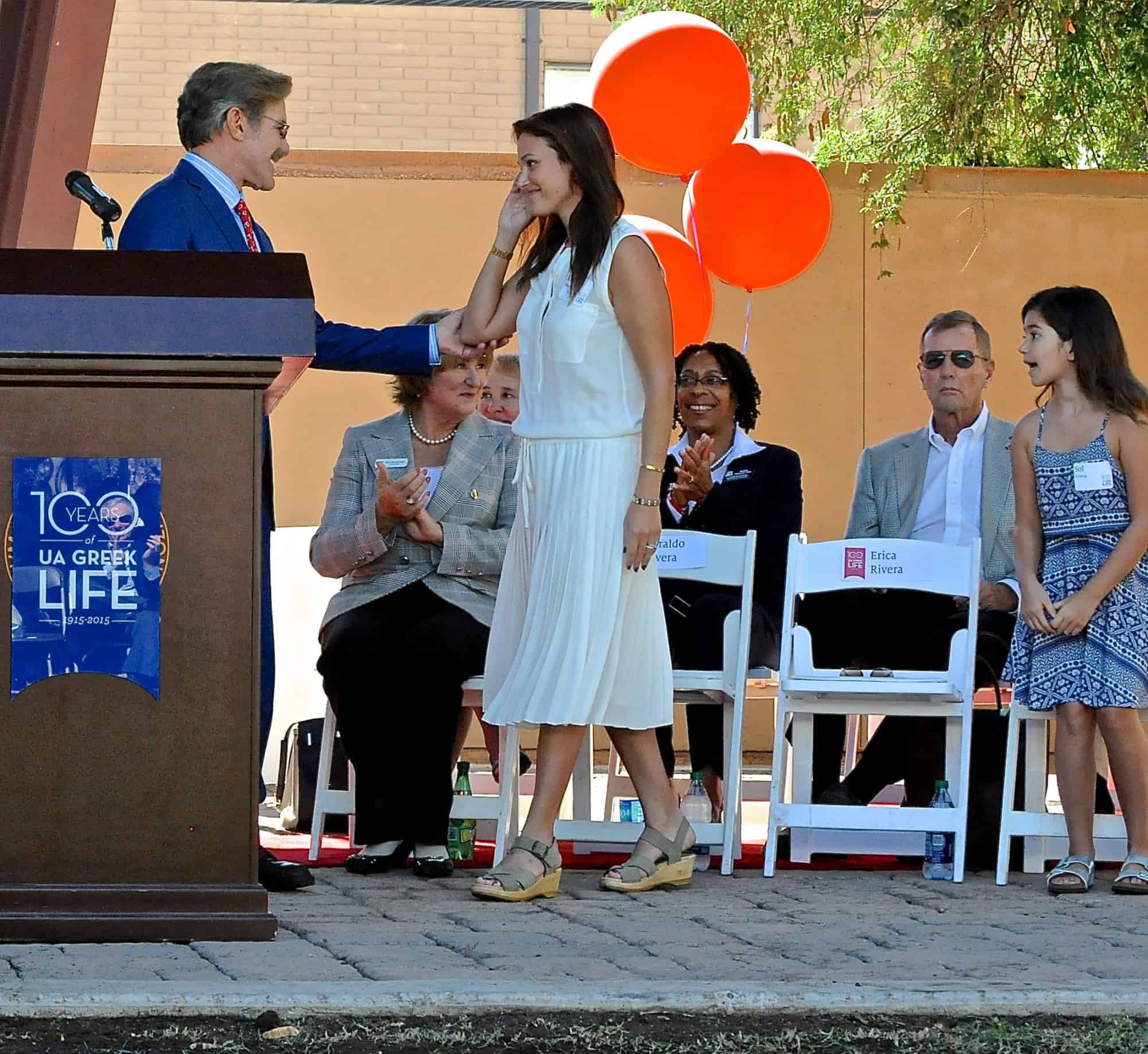 Geraldo Rivera Greek Heritage Park Inauguration