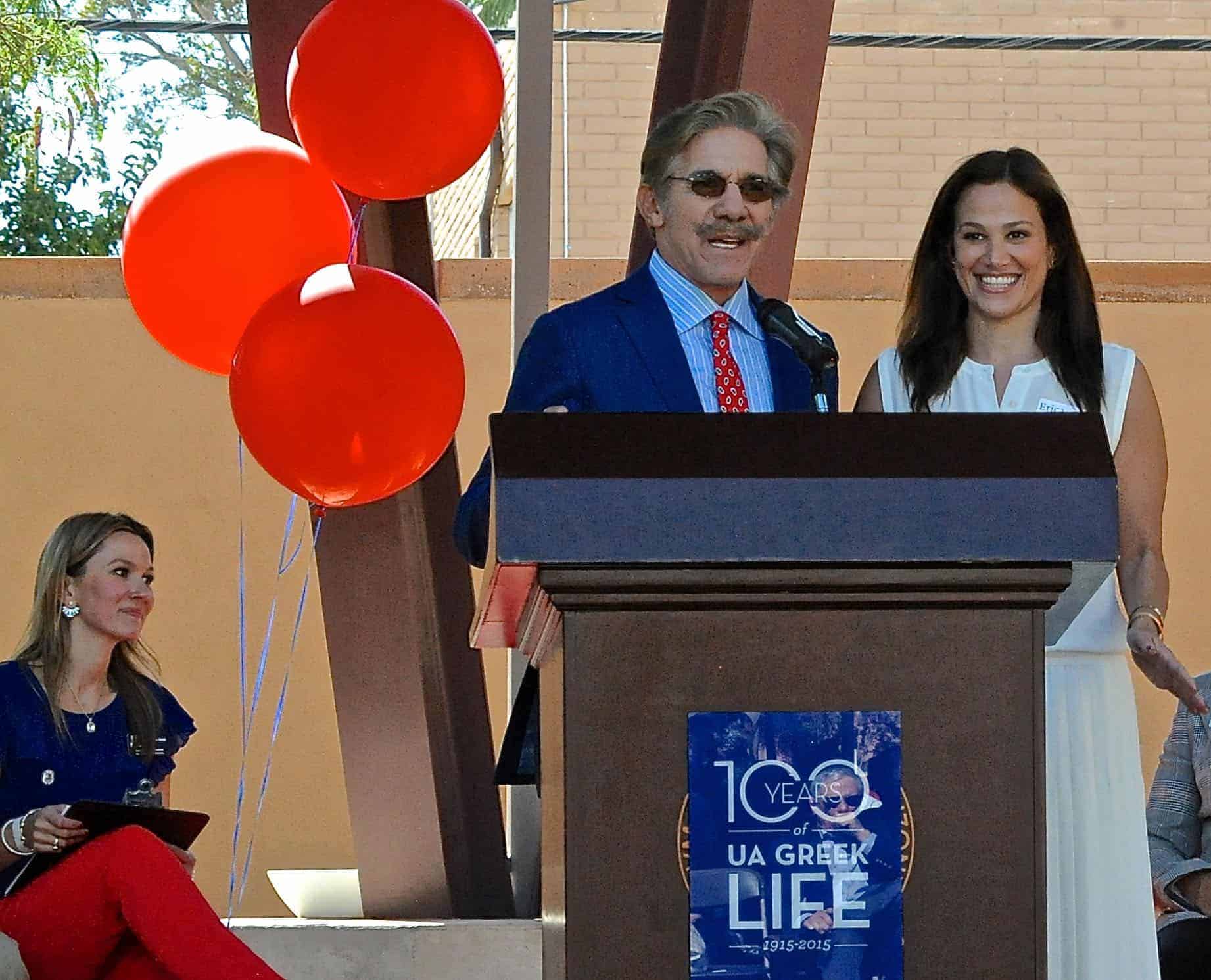 Geraldo Rivera Greek Heritage Park Inauguration