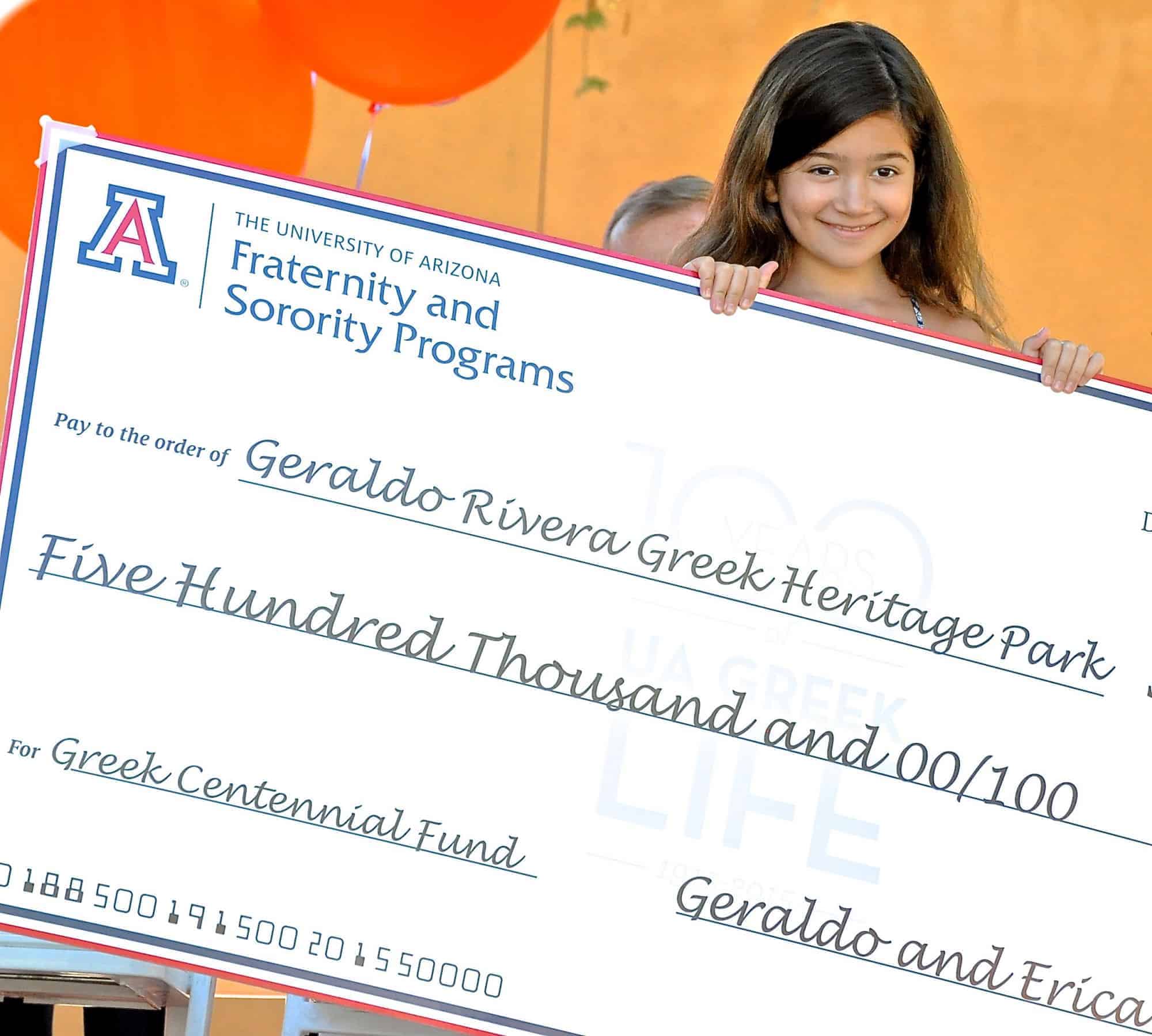 Geraldo Rivera Greek Heritage Park Inauguration