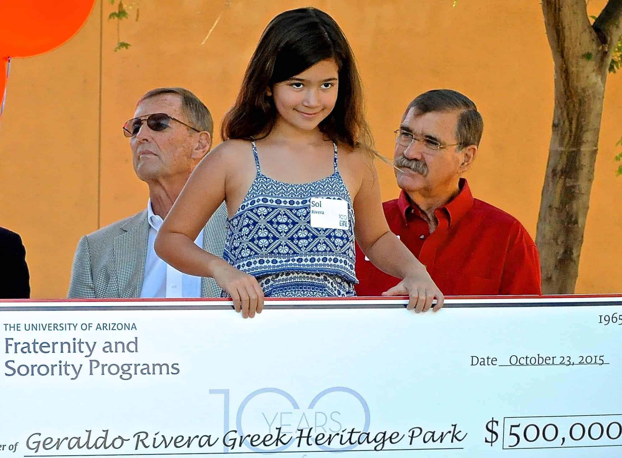 Geraldo Rivera Greek Heritage Park Inauguration