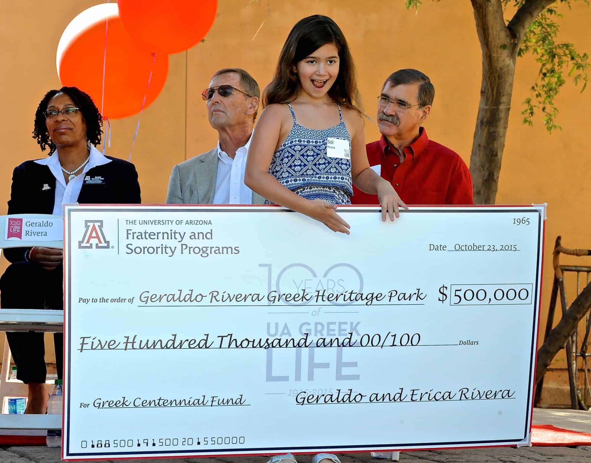 Geraldo Rivera Greek Heritage Park Inauguration