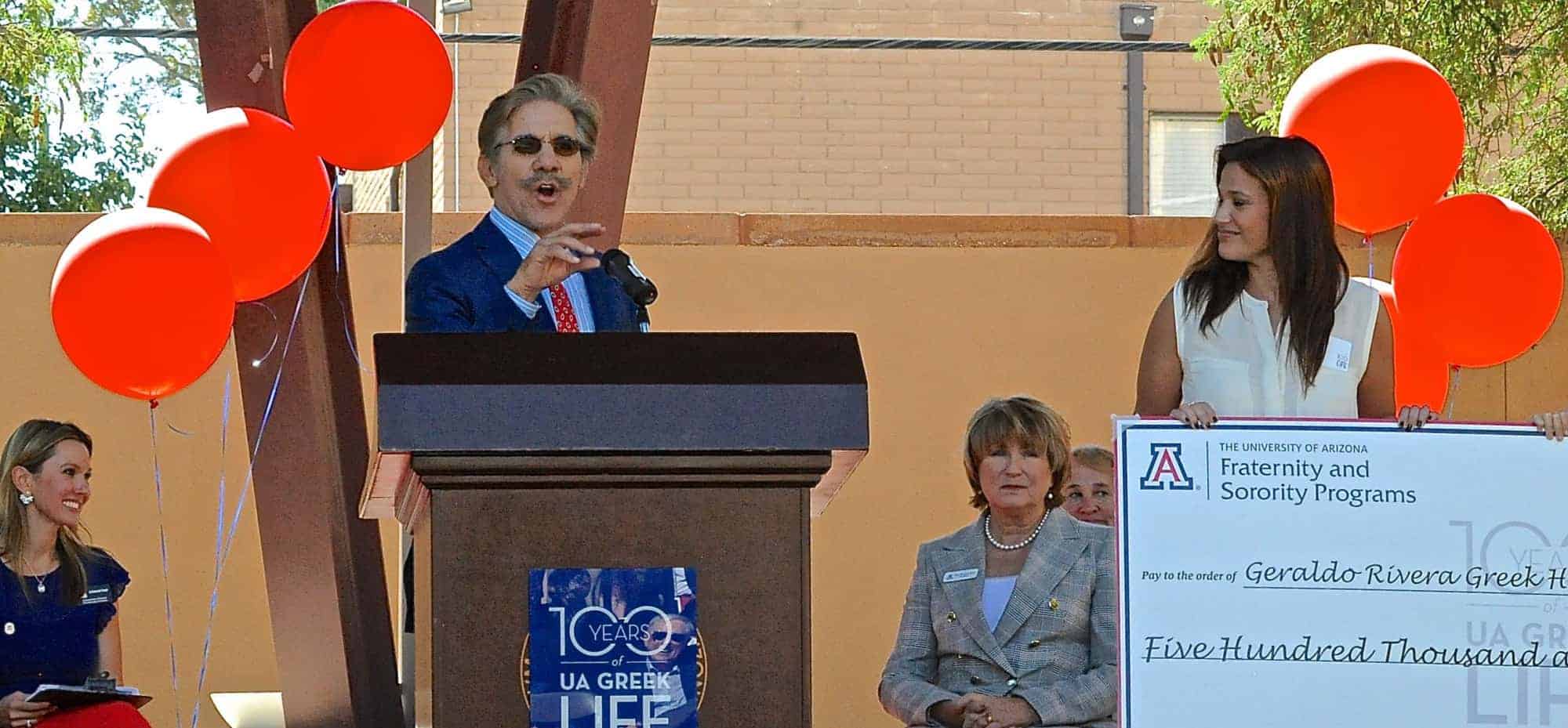 Geraldo Rivera Greek Heritage Park Inauguration