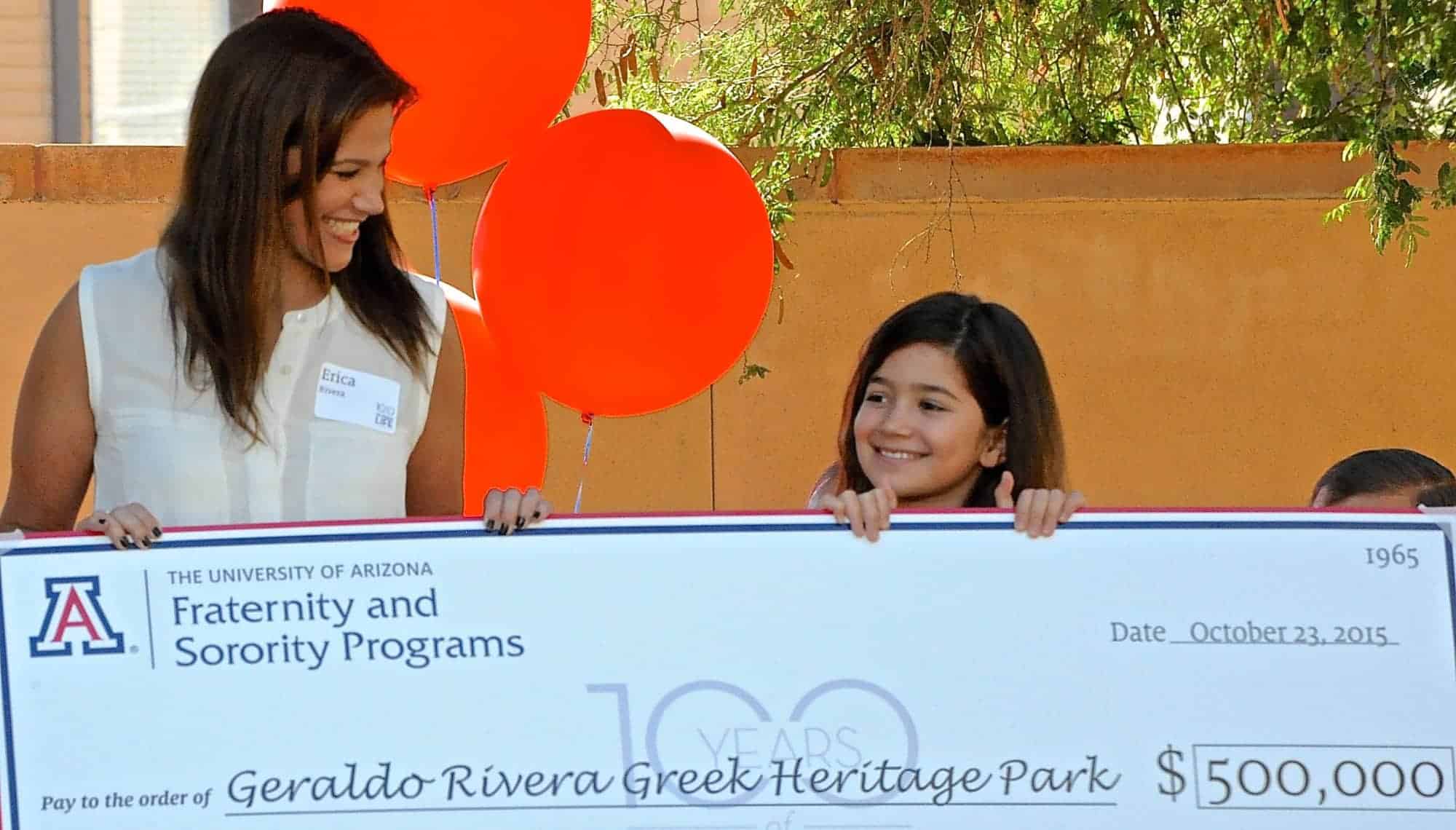 Geraldo Rivera Greek Heritage Park Inauguration
