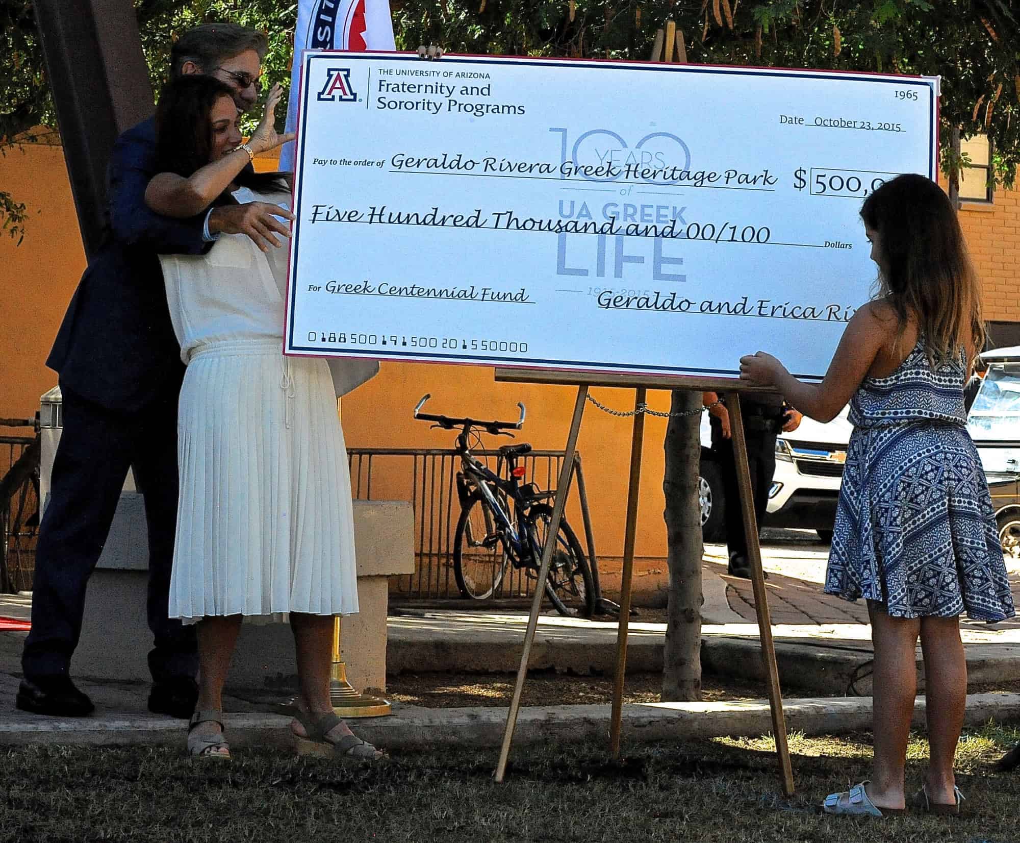 Geraldo Rivera Greek Heritage Park Inauguration