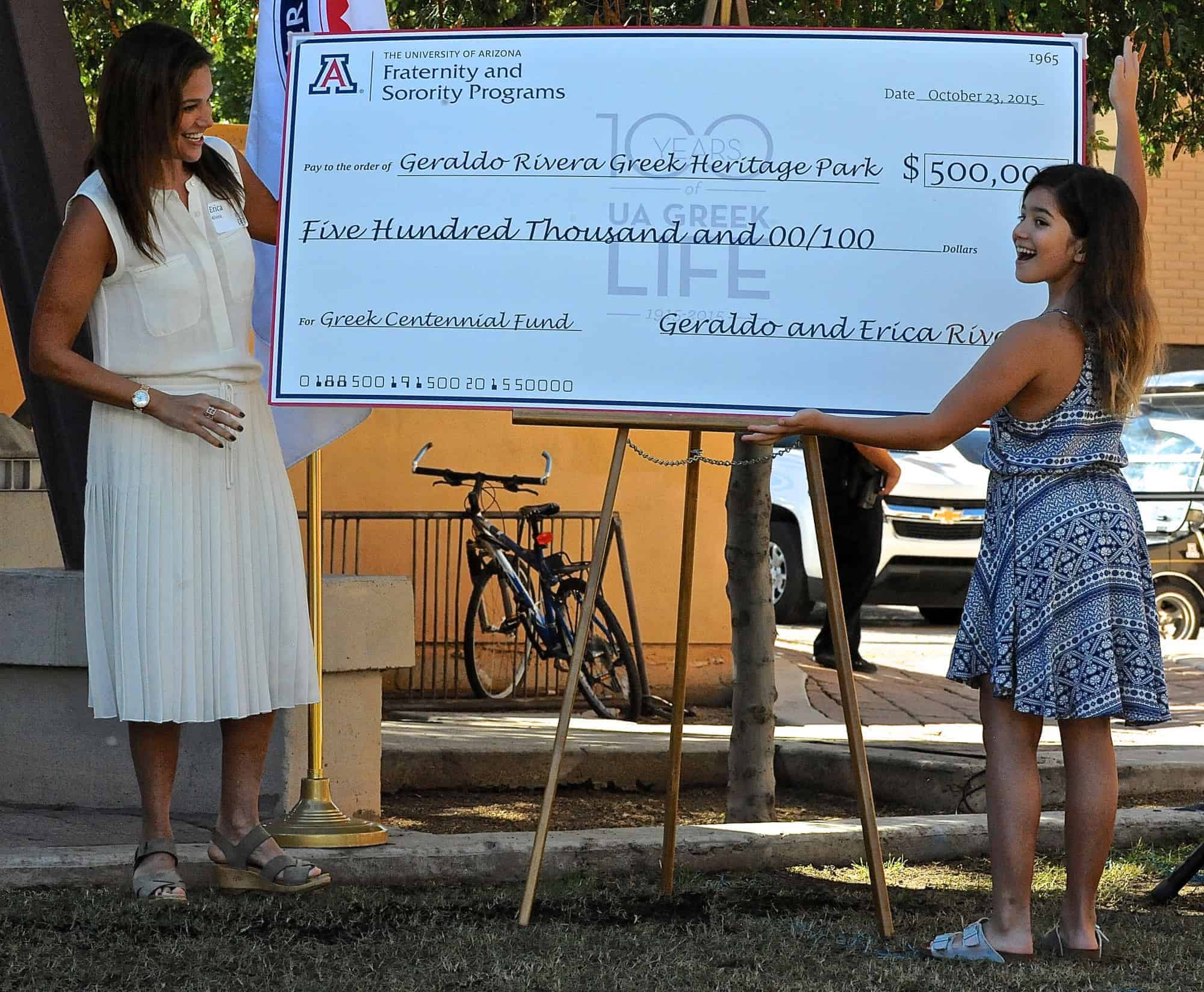 Geraldo Rivera Greek Heritage Park Inauguration