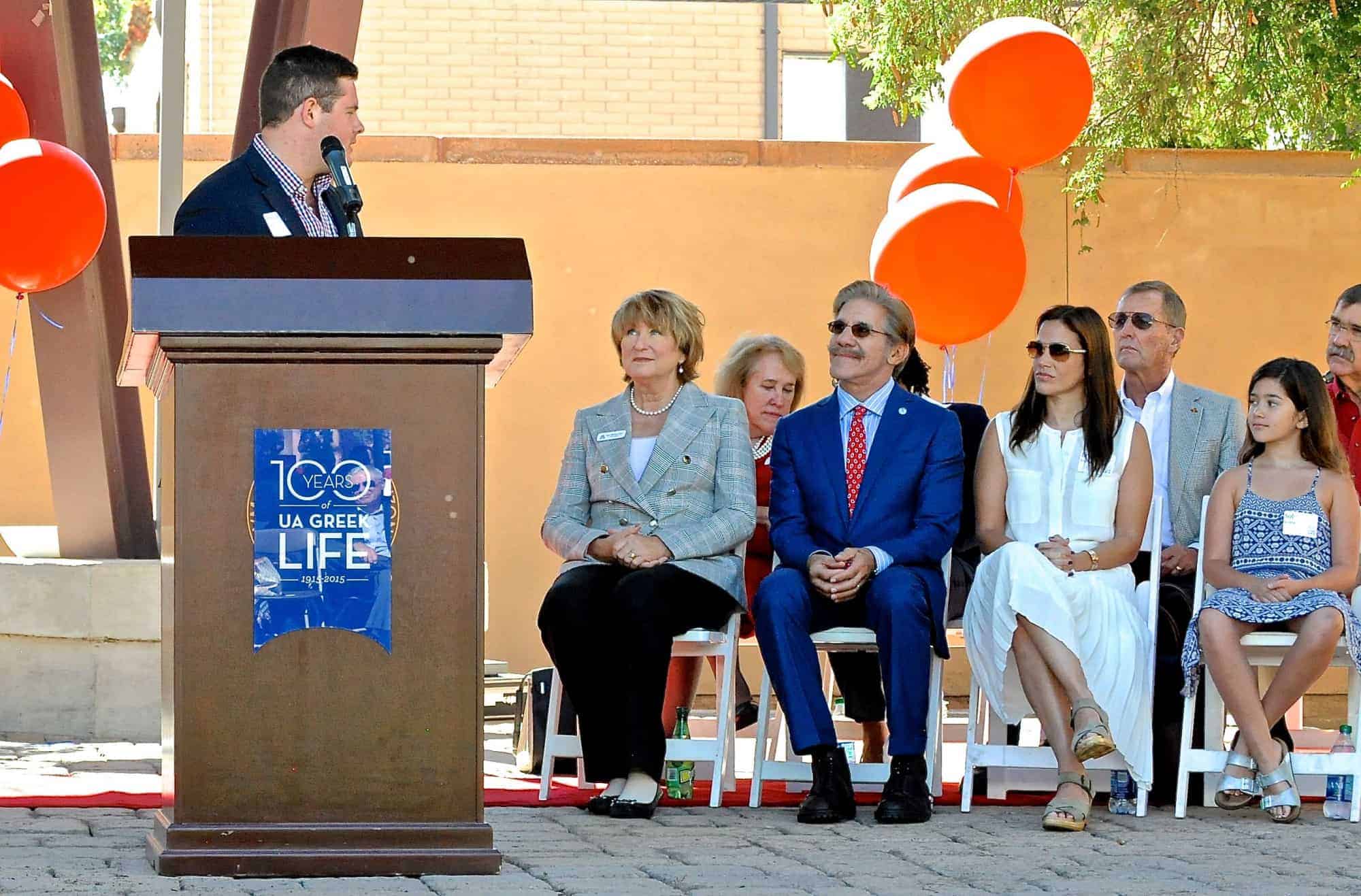 Geraldo Rivera Greek Heritage Park Inauguration