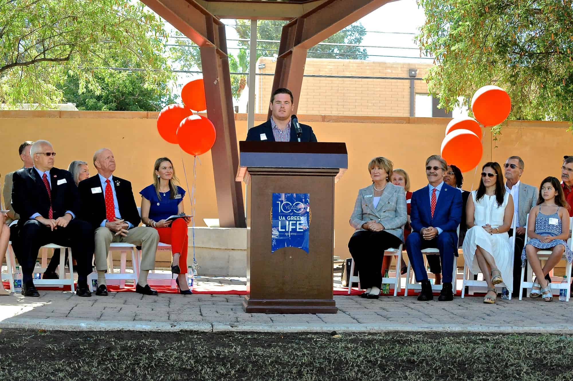 Geraldo Rivera Greek Heritage Park Inauguration