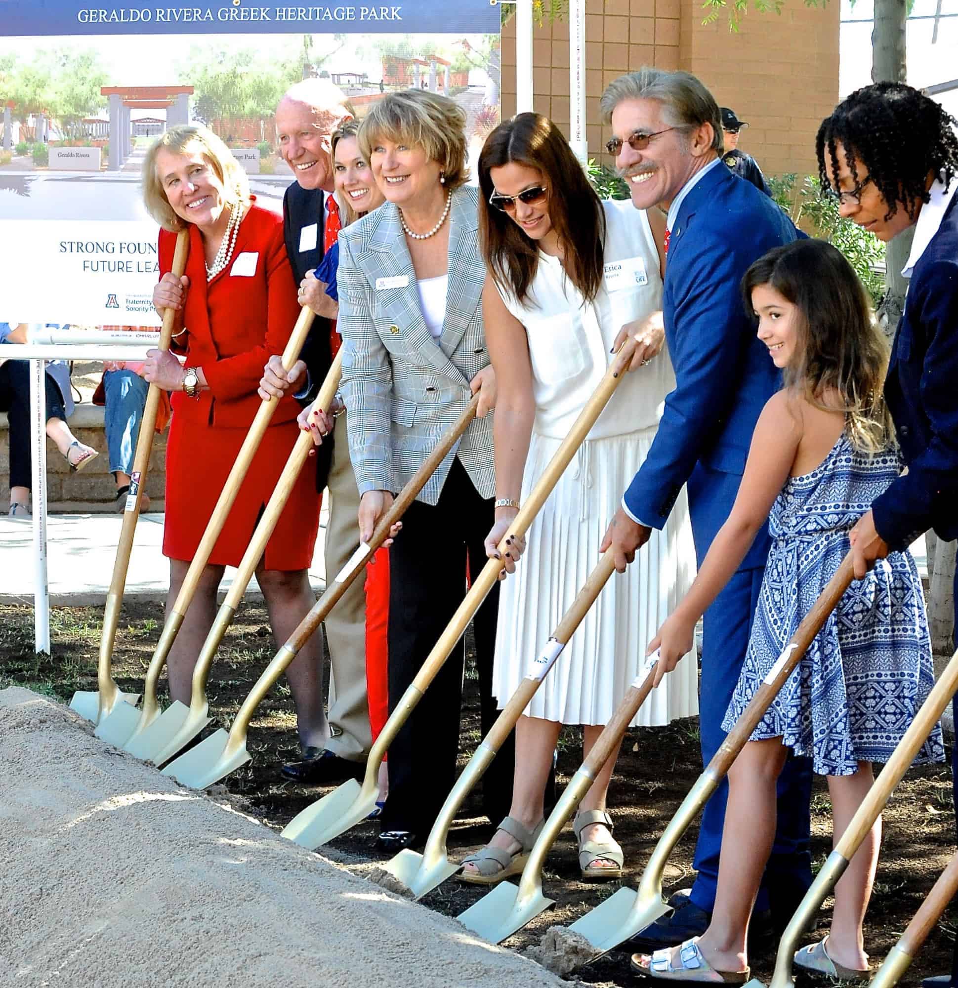 Geraldo Rivera Greek Heritage Park Inauguration