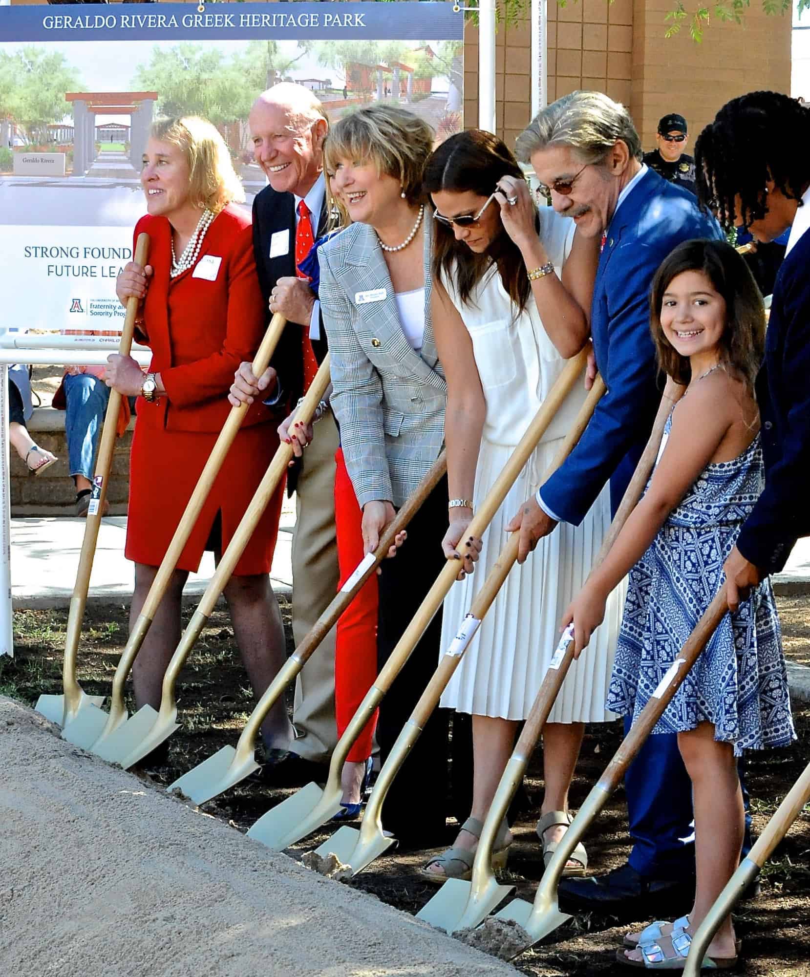Geraldo Rivera Greek Heritage Park Inauguration