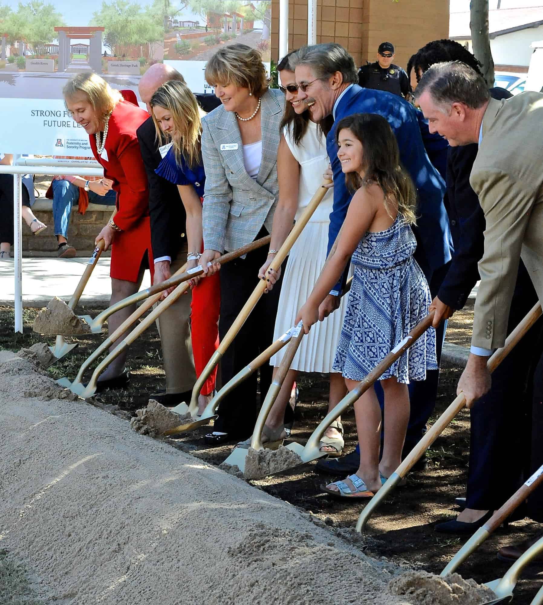 Geraldo Rivera Greek Heritage Park Inauguration